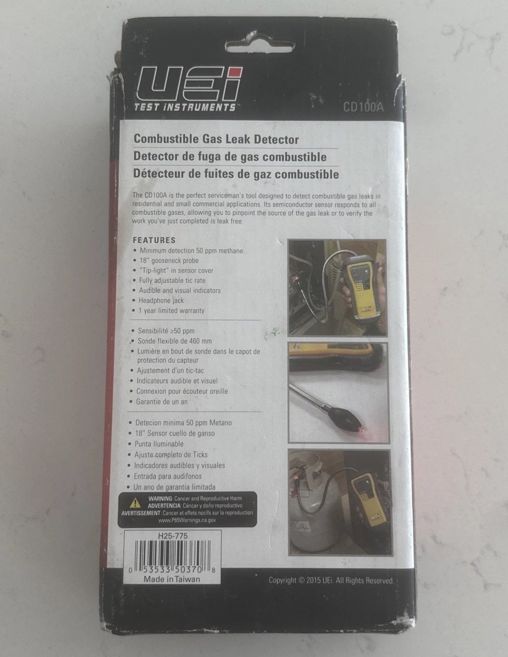 Open Box – UEi Test Instruments Combustible Gas Leak Detector CD100A