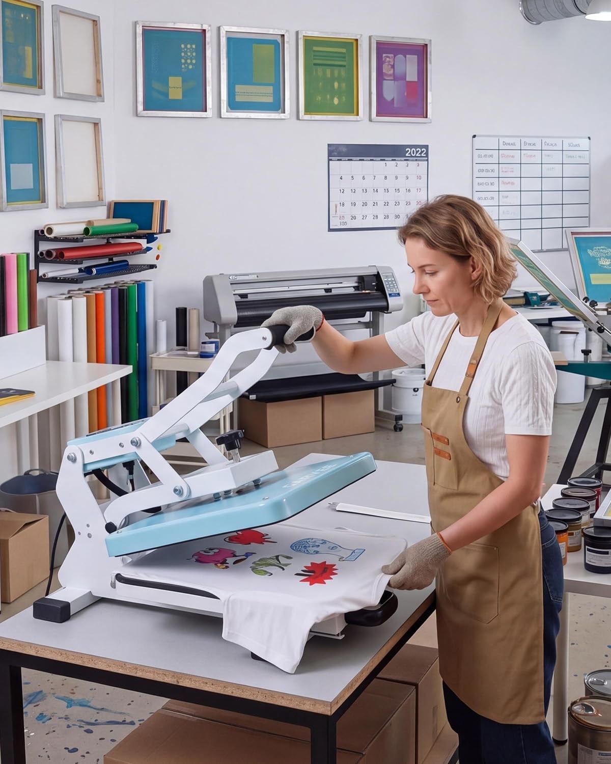 15″X15″ Digital Heat Press Machine T-Shirt Sublimation Printer Transfer Pressing