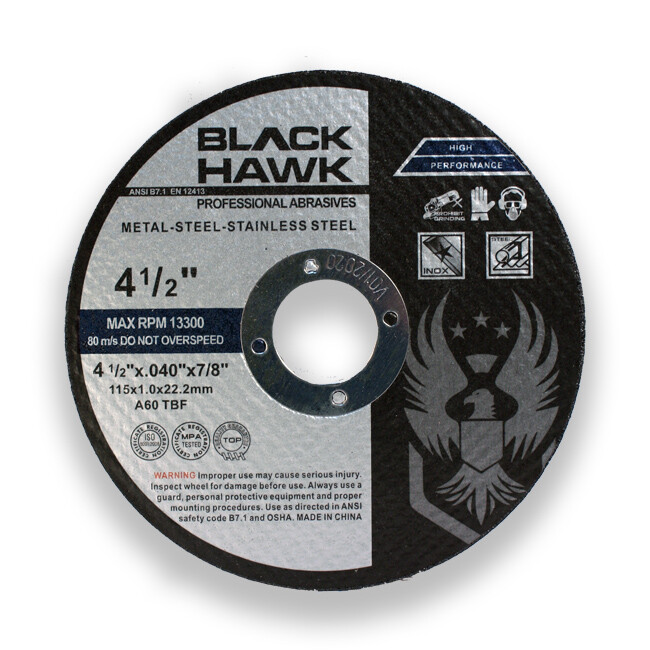 100 Pack 4-1/2″x.040″x7/8″ Cut-off Wheel – Metal & Stainless Steel Cutting Discs