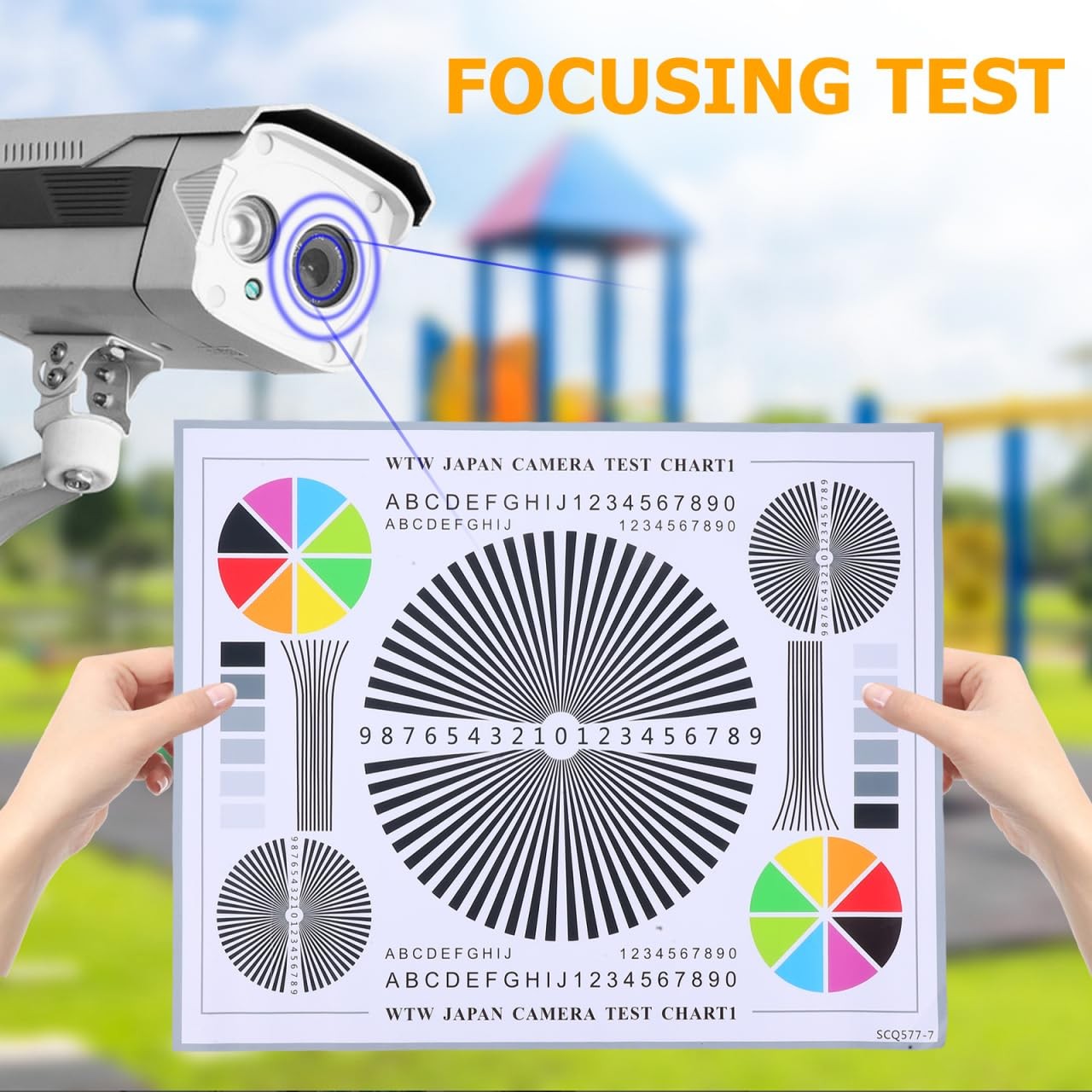 ARTIBETTER Camera Focus Calibration Card Lens Test 40.00X30.00X0.10CM, Multi