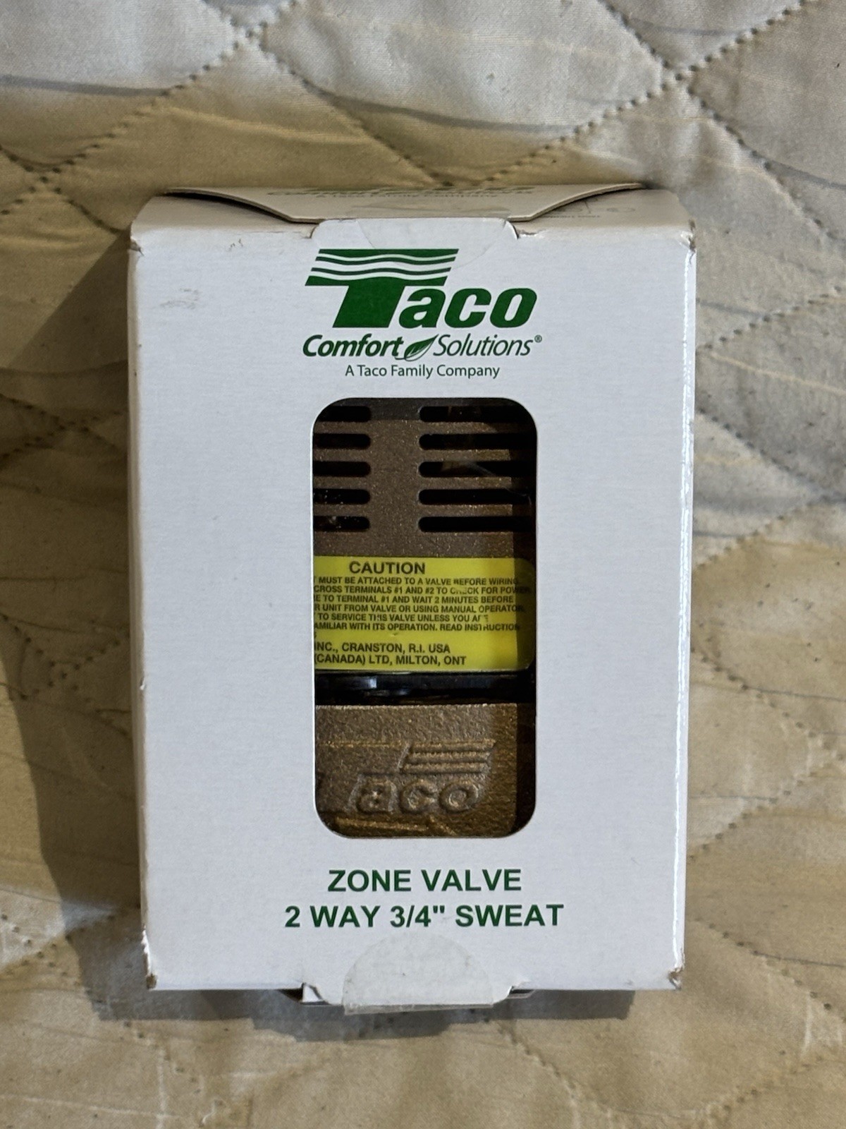 Taco 571-2 3/4-Inch Sweat 2-Way Zone Valve NEW SHIPS FREE