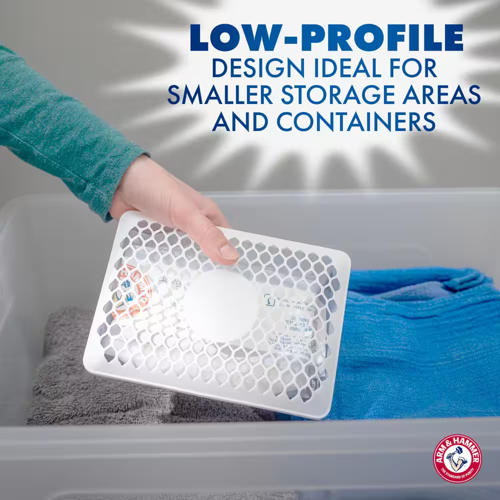 (2 pack) Arm & Hammer Storage Moisture Absorber and Odor Eliminator, 10.5 oz.