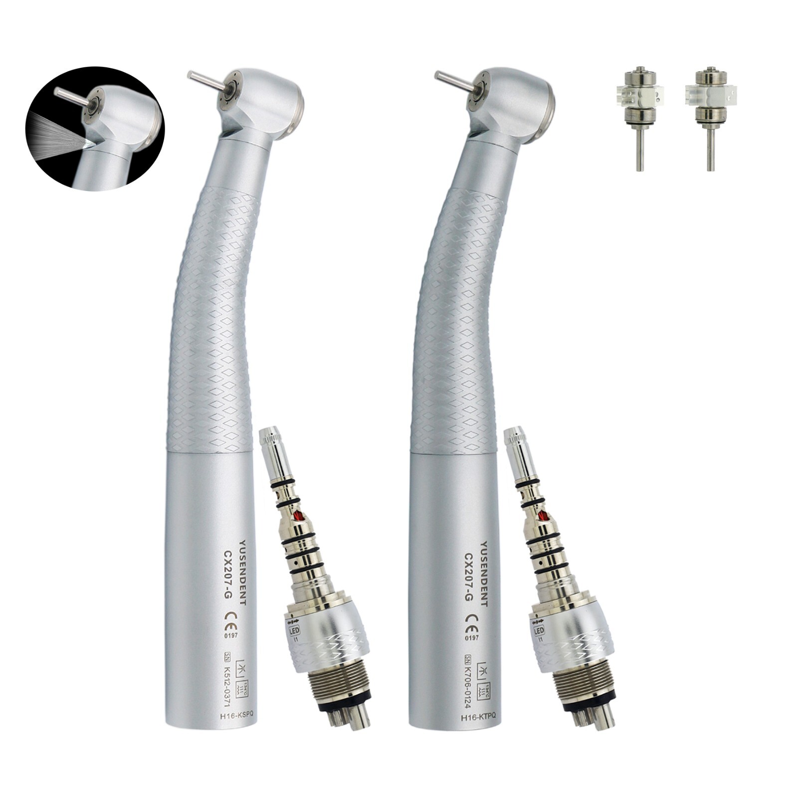 COXO YUSENDENT Dental High Speed Fiber Optic Handpiece 6Holes LED KAVO Coupling