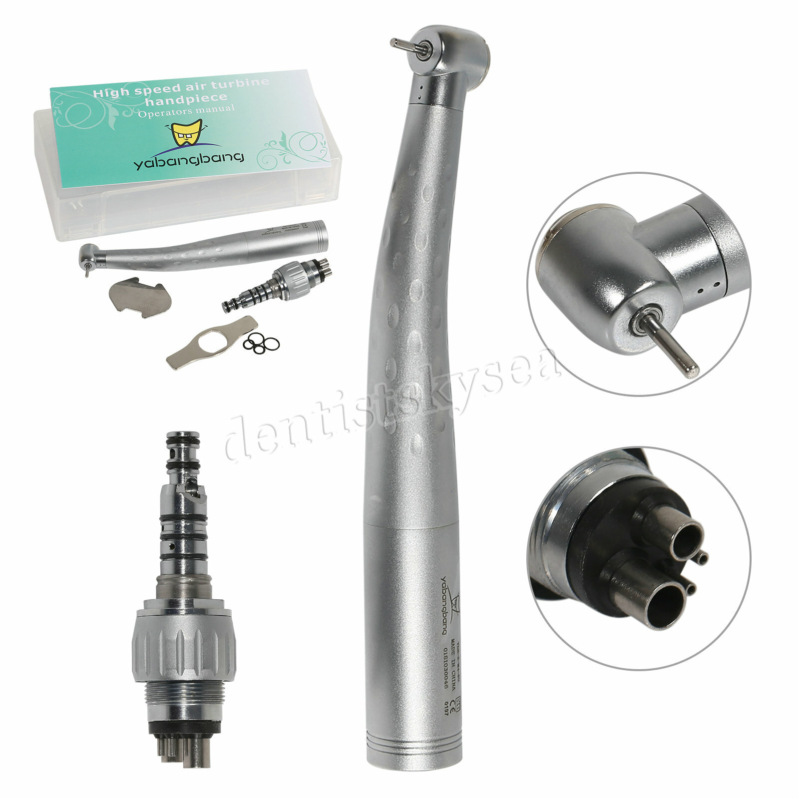 Yabang Dental High Speed Handpiece + Quick Coupler 4 Hole Swivel Coupling GB4