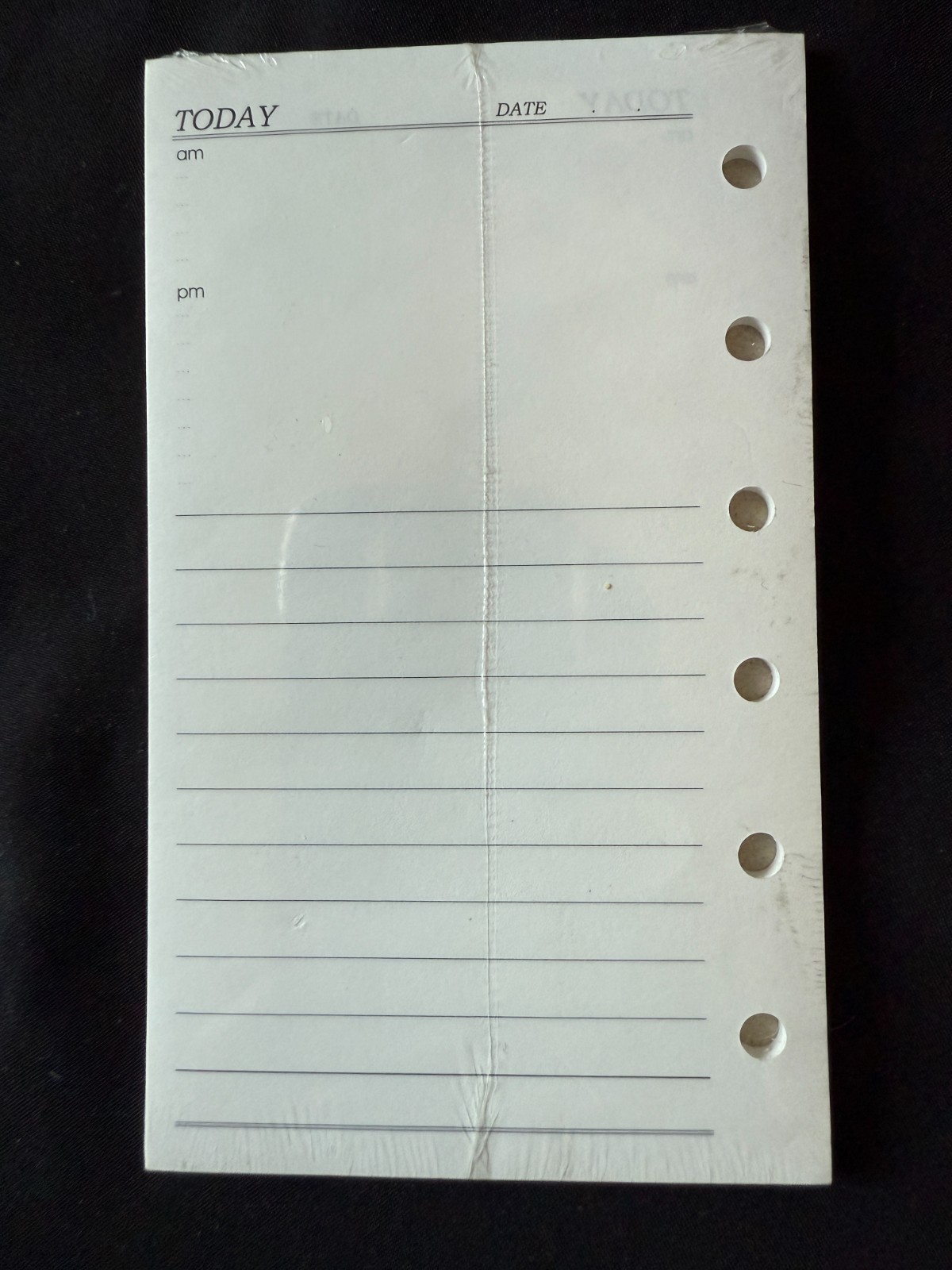 LOT pages for 6 ring mini size binder 3 x 5″ (95x173mm) NOTE SHEETS Snoopy NEW