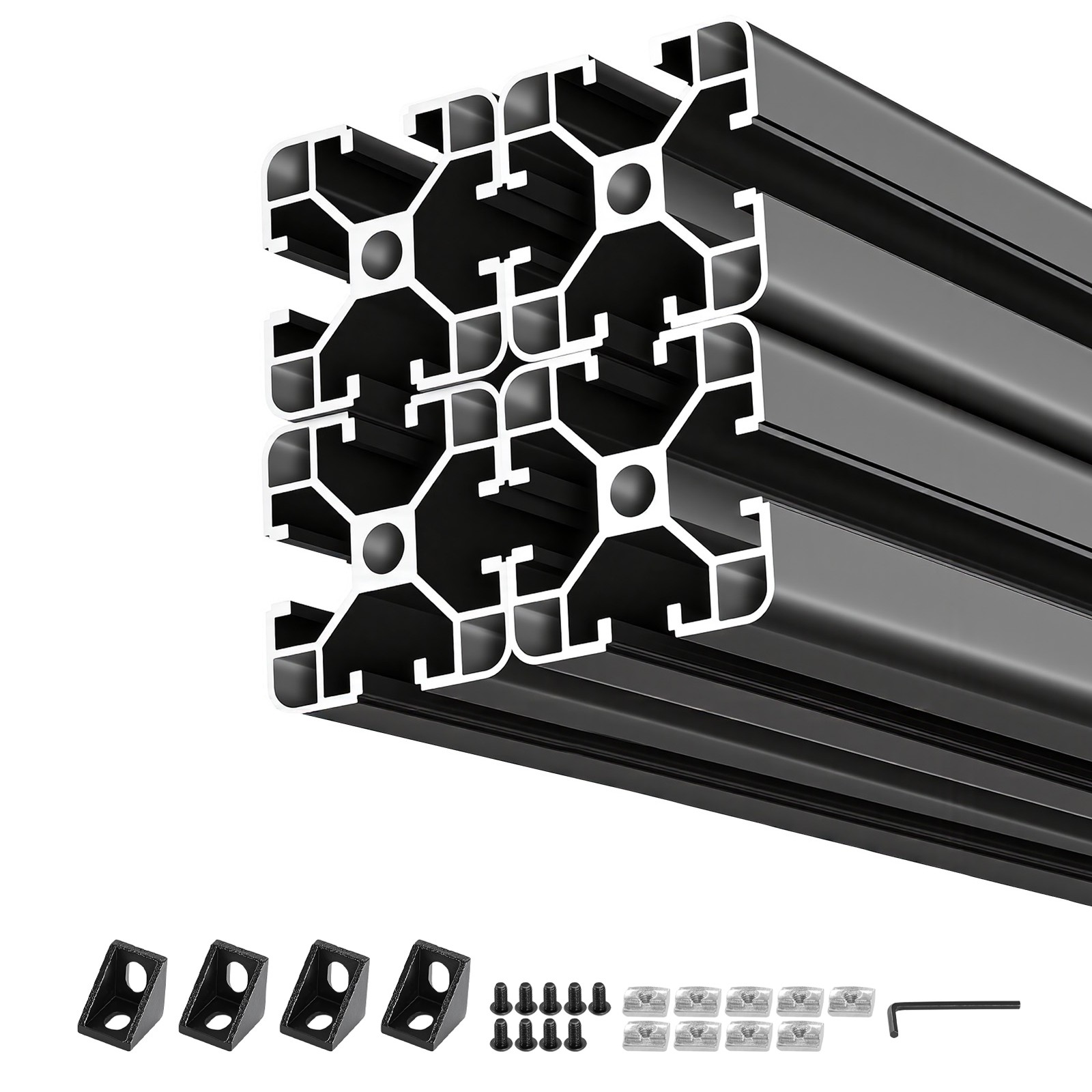 Uimoso 4PCS 4040 Aluminum Extrusion 78.74″ 2000 mm T Slot Anodized Linear Rail