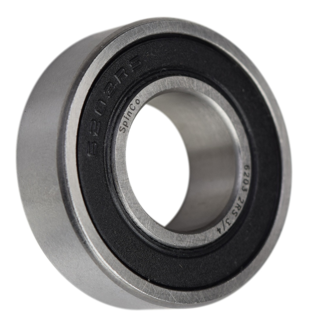 6203-2RS-3/4, 6203LLU12, 203PP12 Sealed Radial Ball Bearing 0.75″X40X12 SpinCo