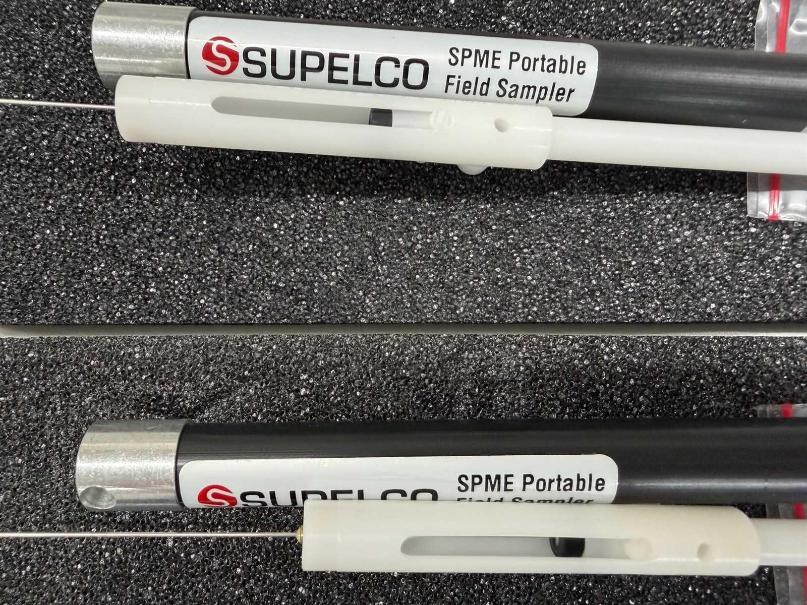 SUPELCO SPME Field Sampler, Catalog # 504831. Pack Of Two With Black Fiber