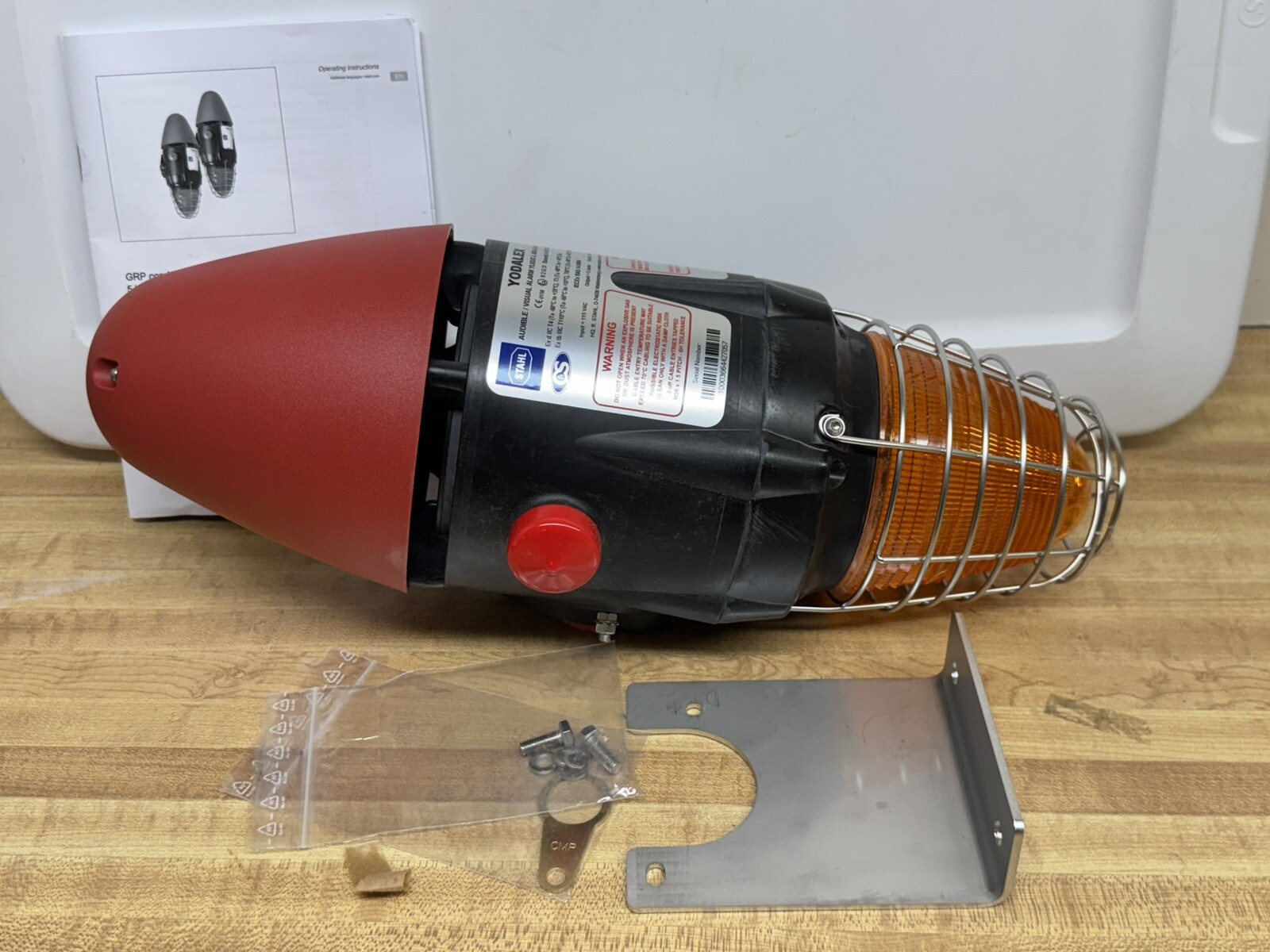 Stahl Audible Visual Signal Horn Strobe Unit XP Explosion Proof YL6S/C-L-050-A