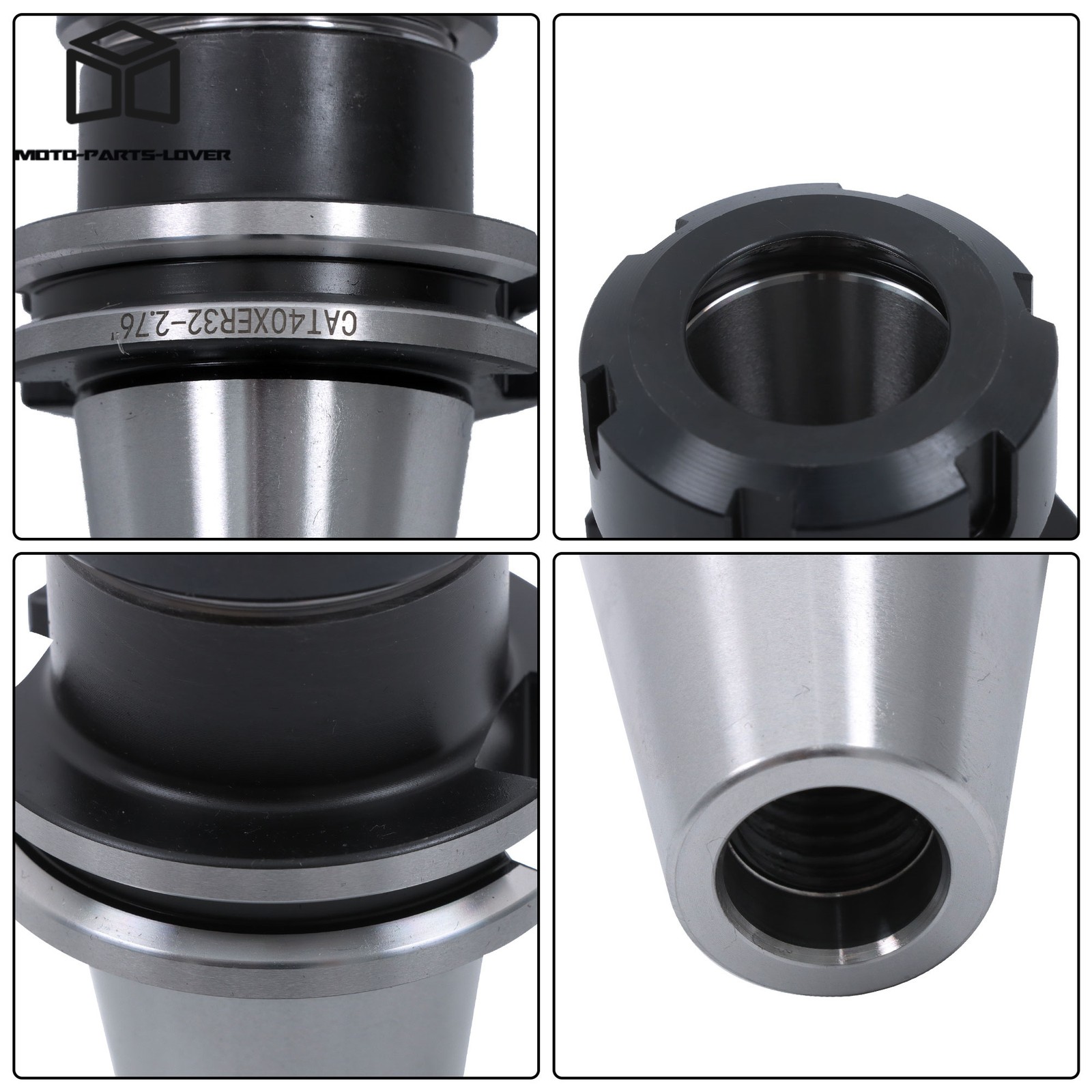 Precision CAT40 ER32 Chuck Set 10pcs 2.76″ 70mm CNC Mill Holder
