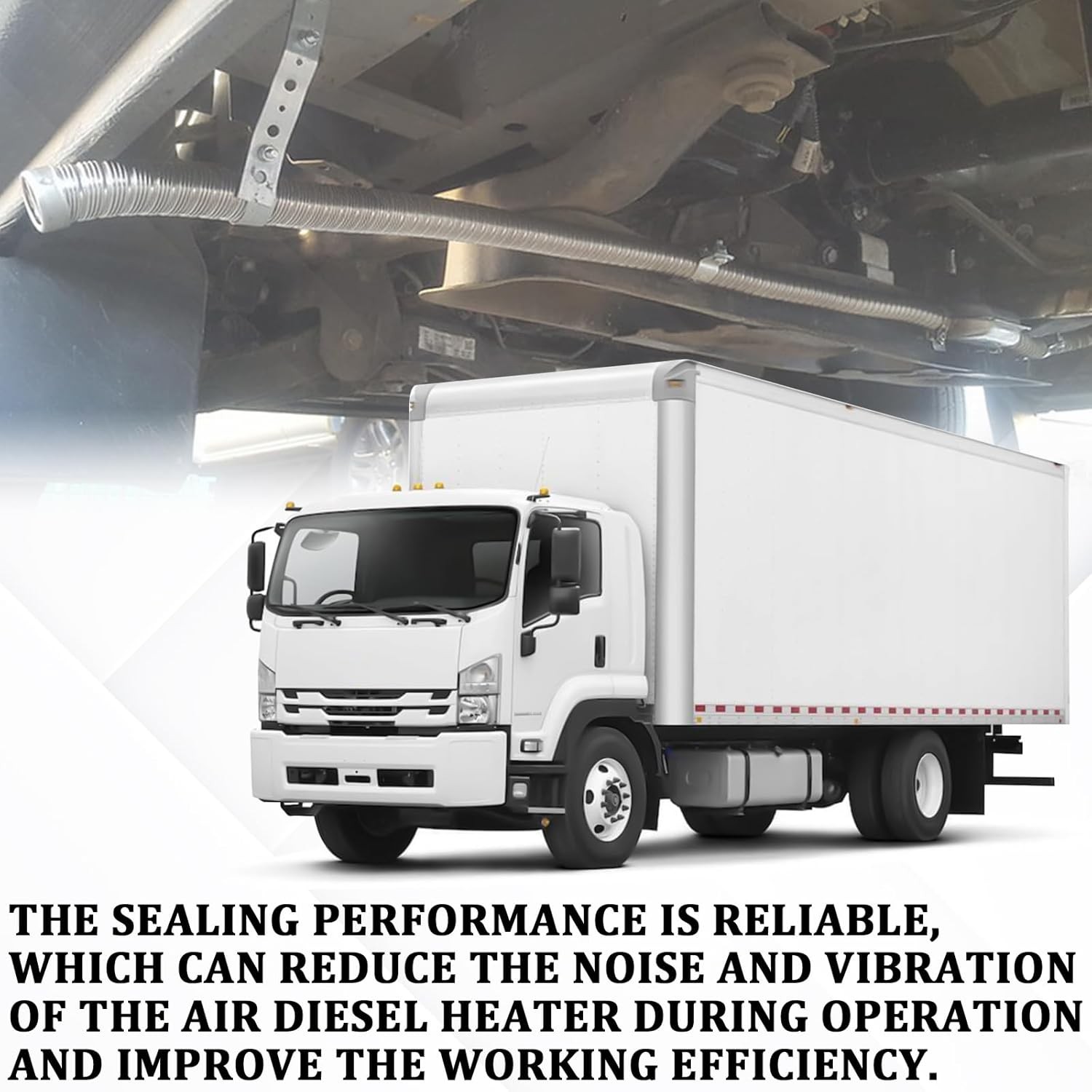 Stainless Steel Diesel Heater Exhaust Pipe, 100CM/39.3″ Flexi Size: 100CM/39.3