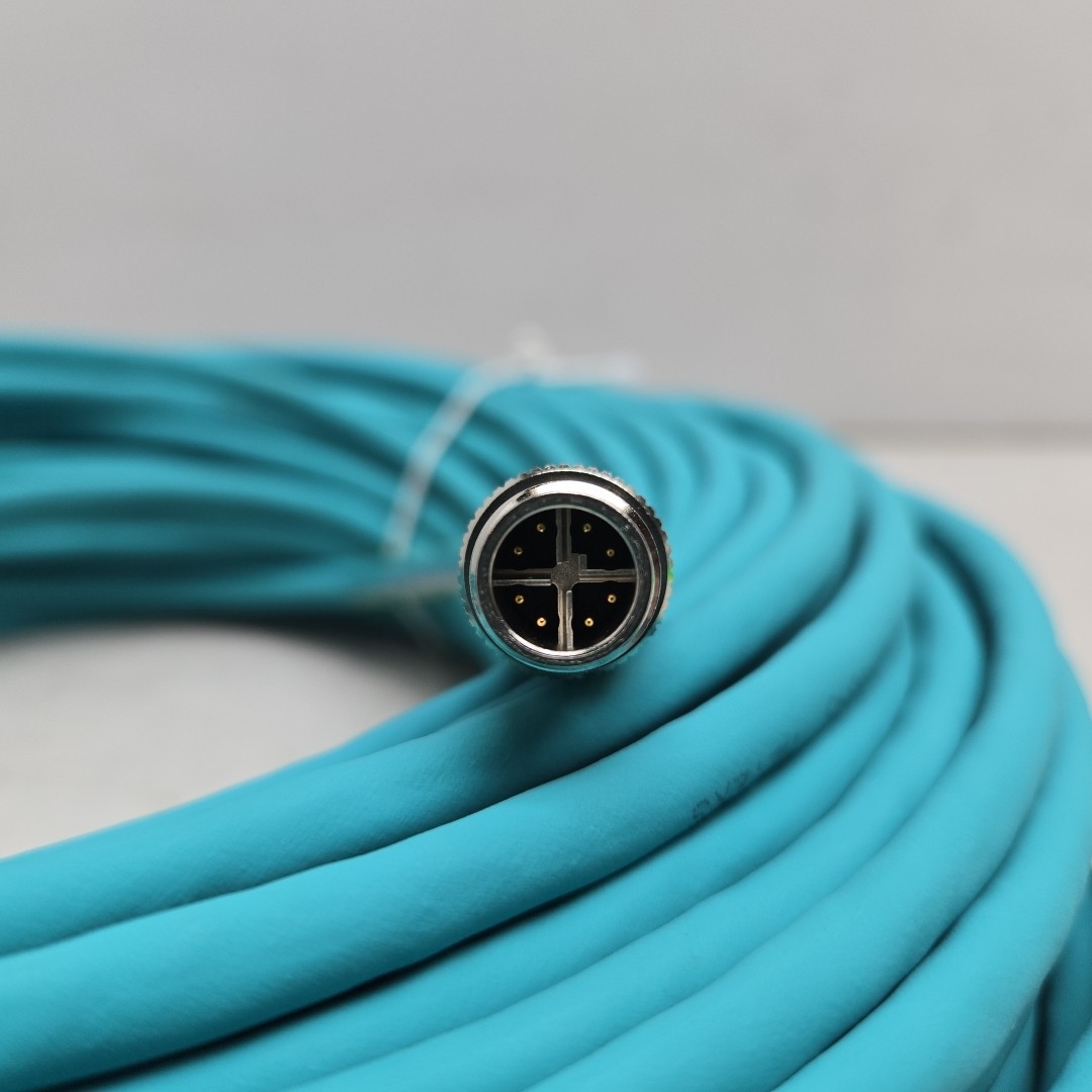 Woodhead 1201089134 M12 Ethernet Cable Assembly 48V 0.5A 38M E12A06004M380 New