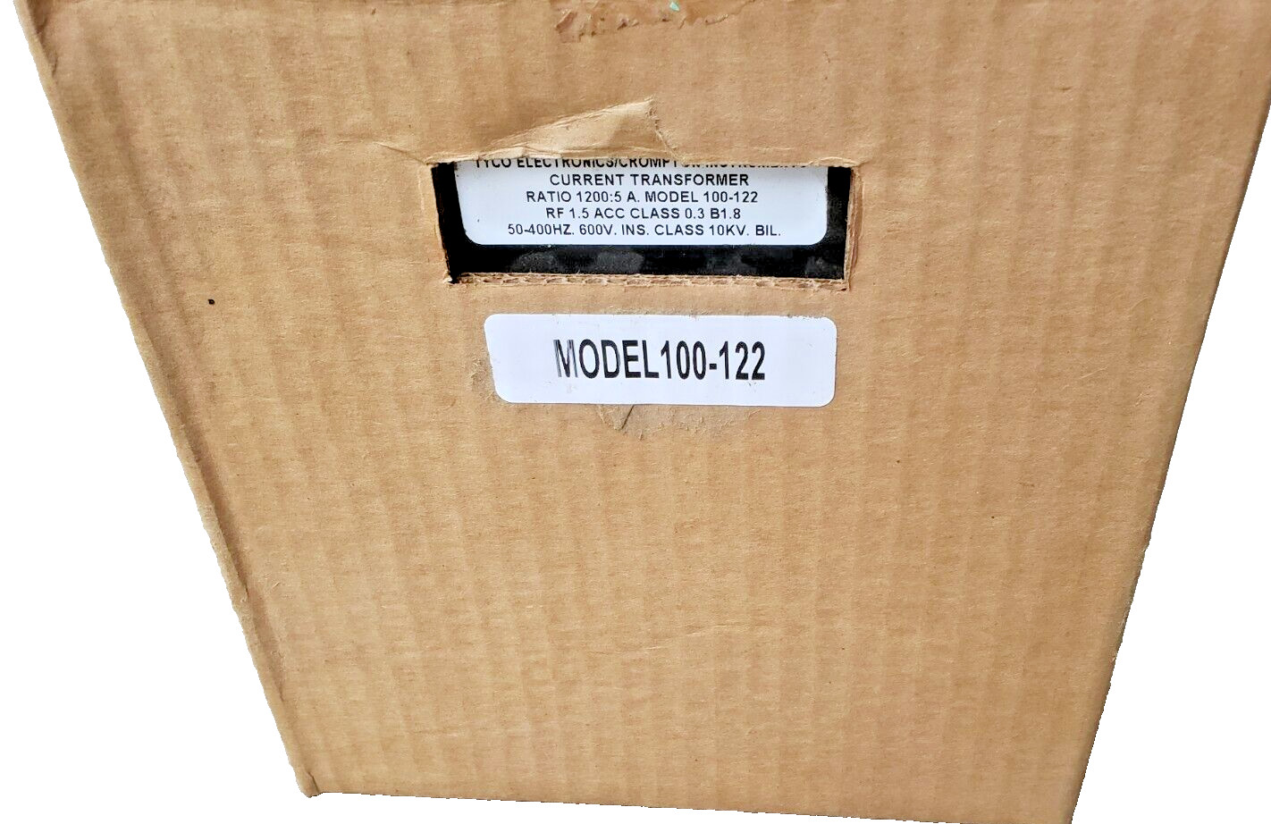 TYCO 100-122, 100122 Ratio 1200:5 A CURRENT TRANSFORMER 10KV. BIL. (Brand New)