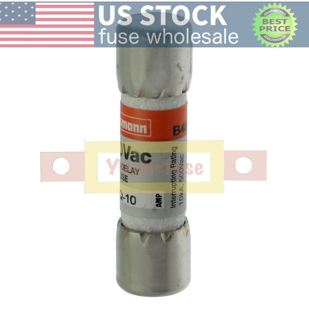10PCS FNQ10 New Bussmann FNQ-10 10A 500Vac Time-delay Fuse Fast Delivery