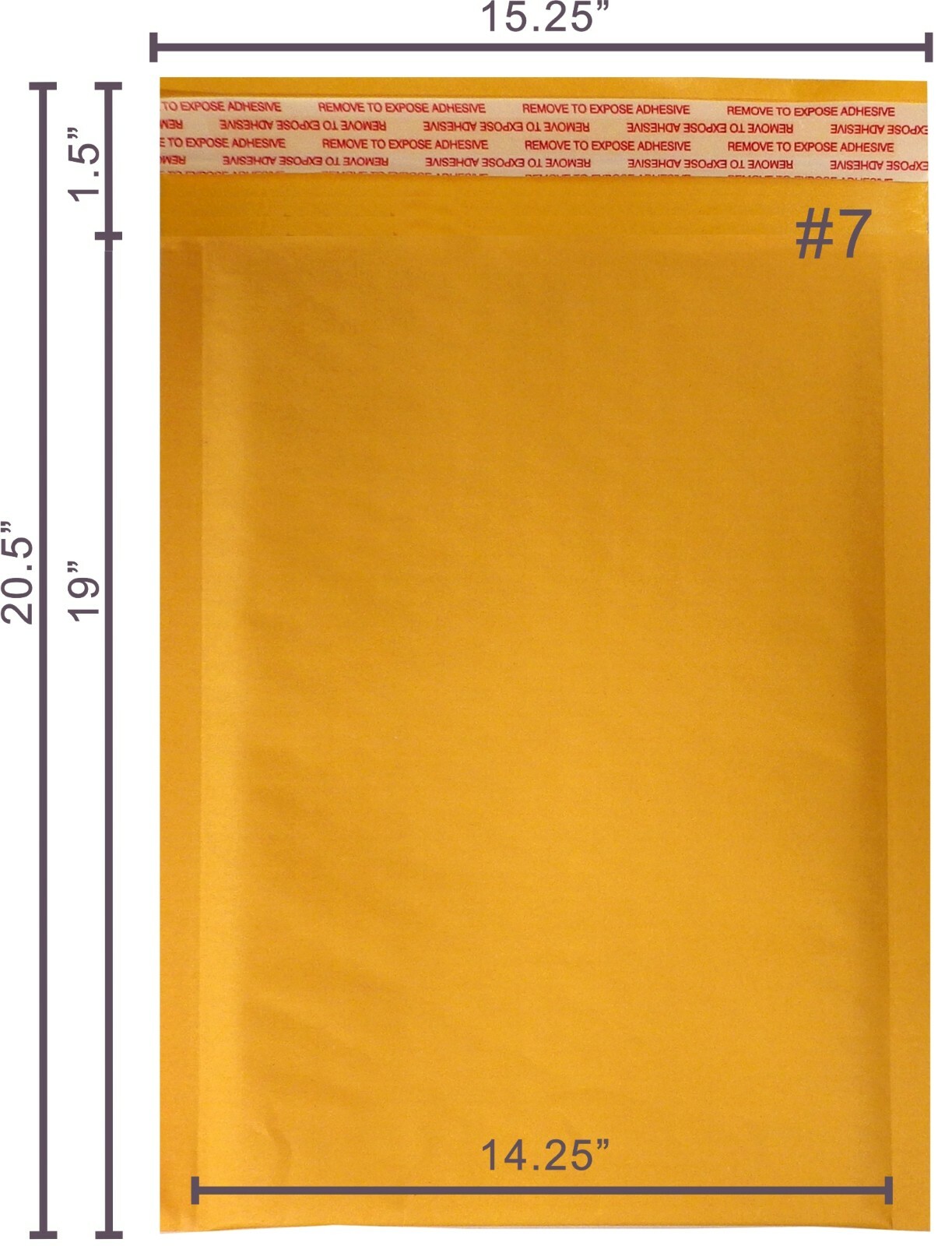 Yens® 50 #7 14.25×20 Kraft Bubble Padded Envelopes Mailers Inner 14.25 X 19