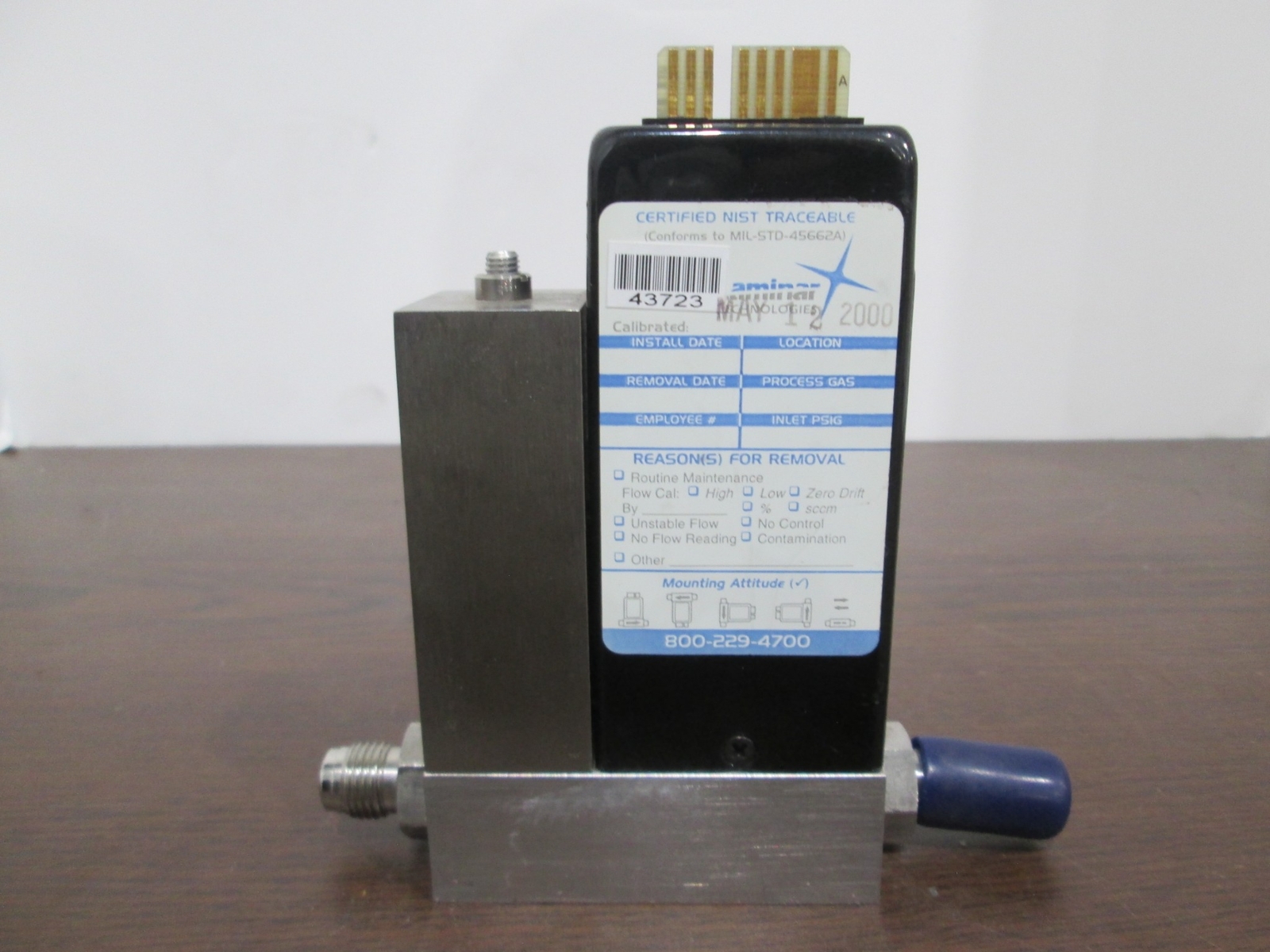 Unit, UFC-1110A, 20 SLPM, H2, Mass Flow Controller, 1/4″ Port, Used