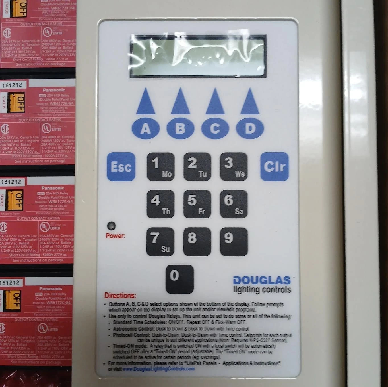 Douglas Lighting Controls LitePak Control Panel WPAK-33524