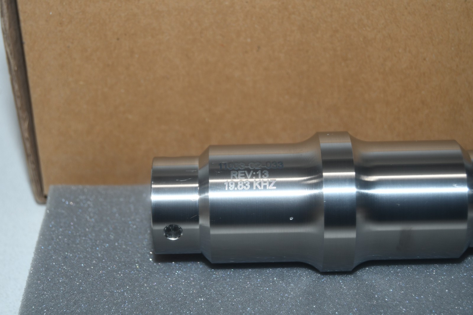 ^ Branson 11003-02-033 Booster for Ultrasonic Welder 19.83 KHZ #X8186