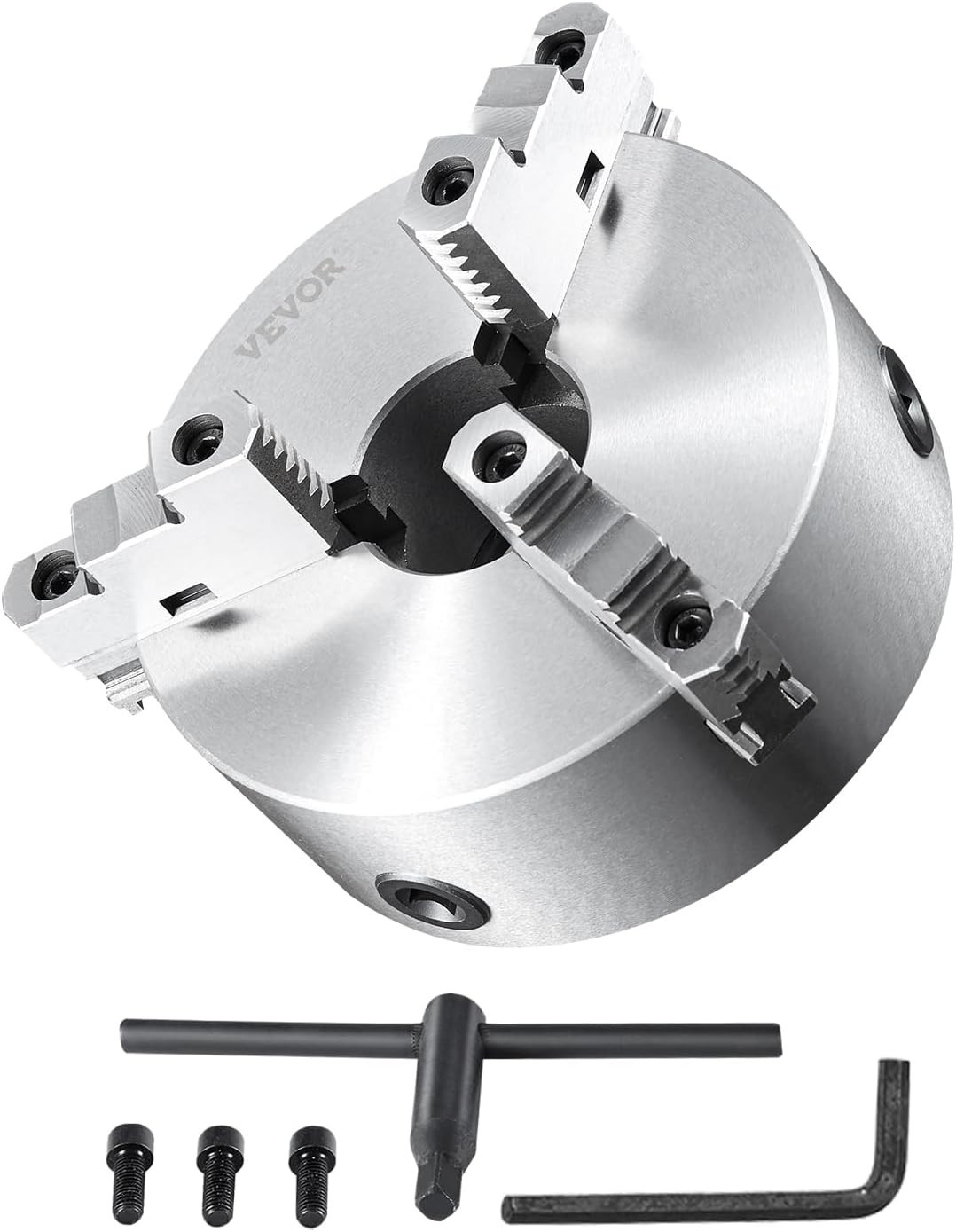 HT300 8-Inch Self-Centering 3-Jaw Lathe Chuck for Metal Machining