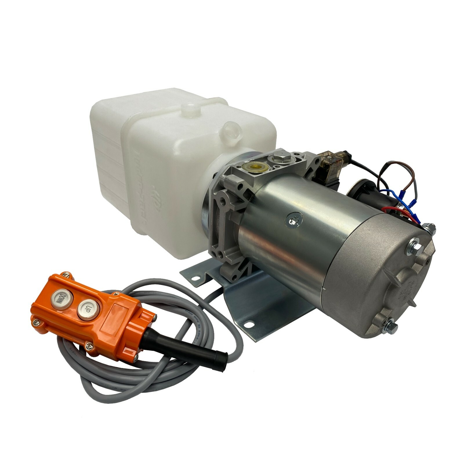 12V DC Single Acting Hydraulic Power Unit 10 Quart tank with Remote Control
