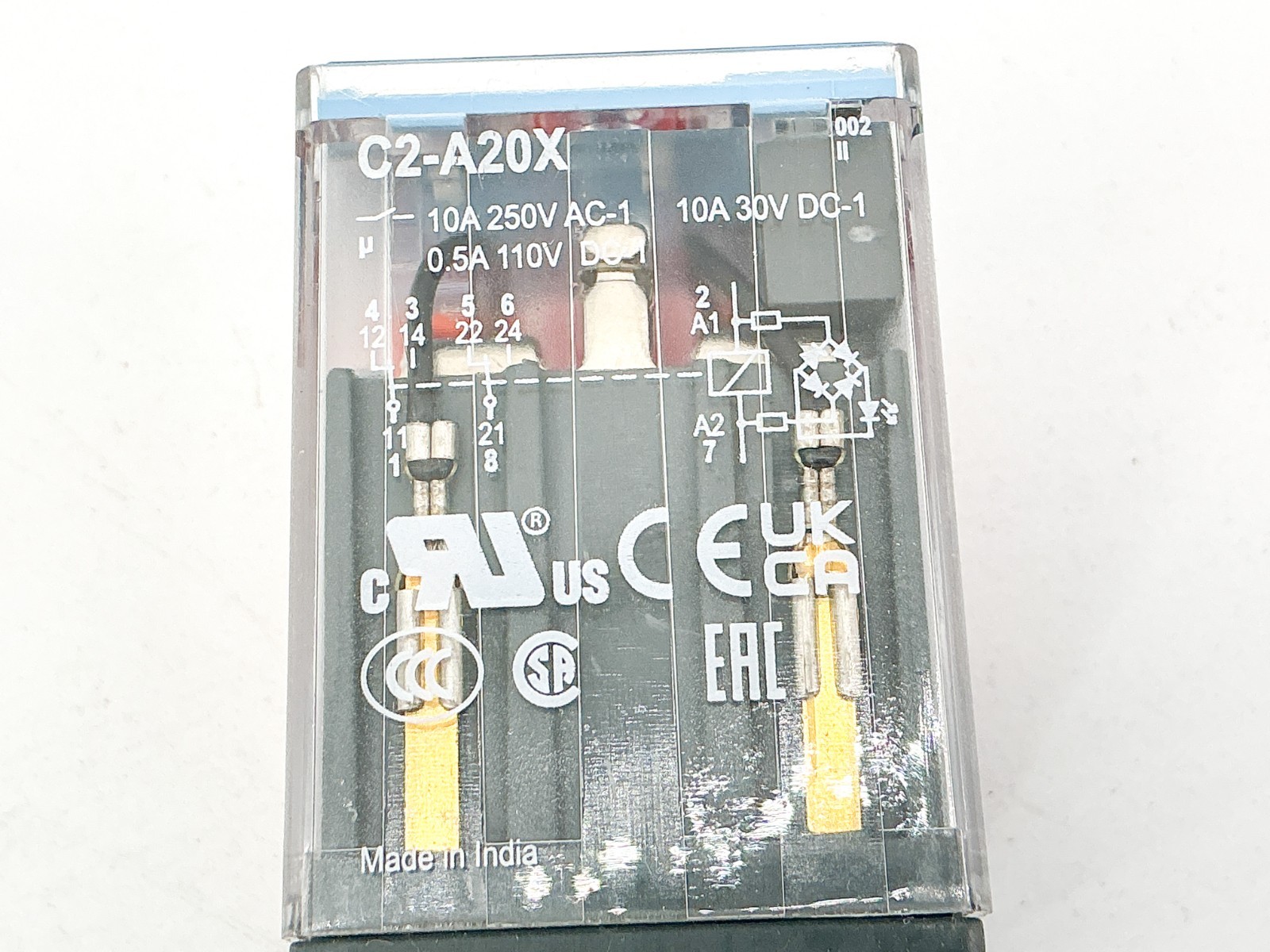 New Lot of 2 Comat Releco C2-A20X/AC120V Relay 120V 60Hz R