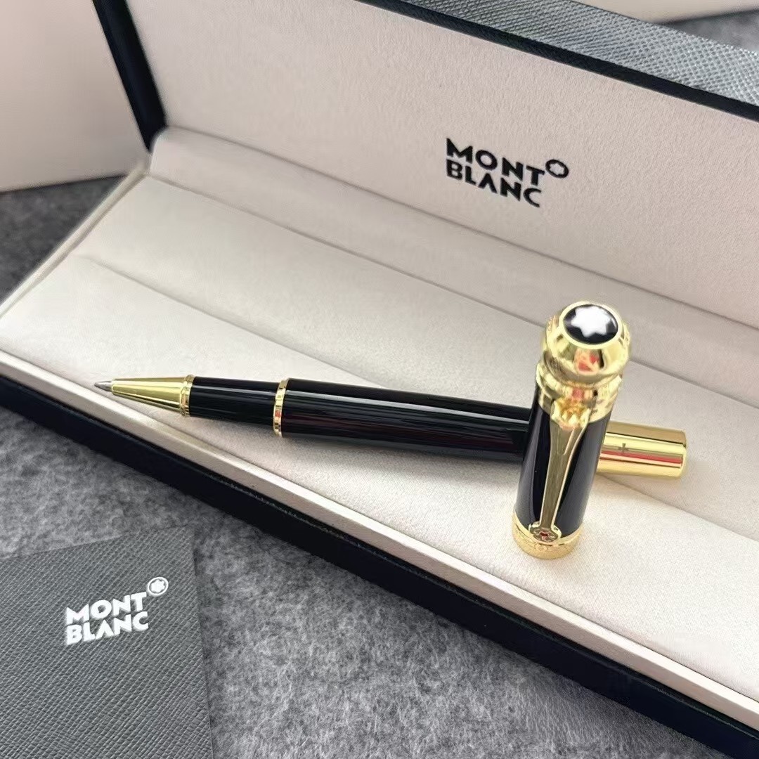 Mb. Black Gold Classique Luxury Rollerball Pen 164 New With Box