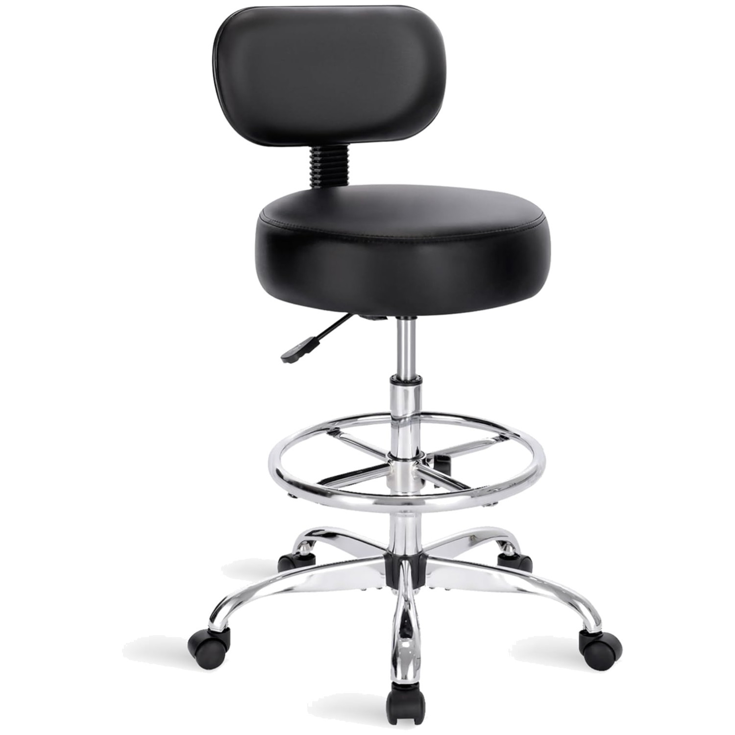 Ergonomic Drafting Chair with Removable Backrest & Footrest