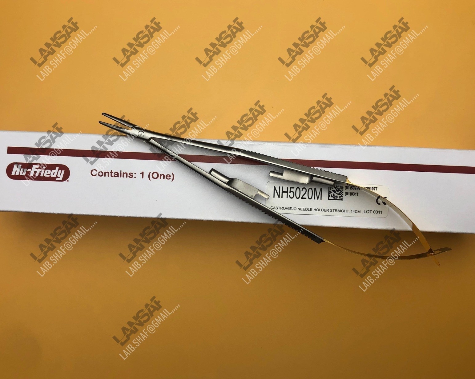 HU FRIEDY NH5020M Straight Castro Perma Sharp™ Needle Holder 14 cm (5.5″)