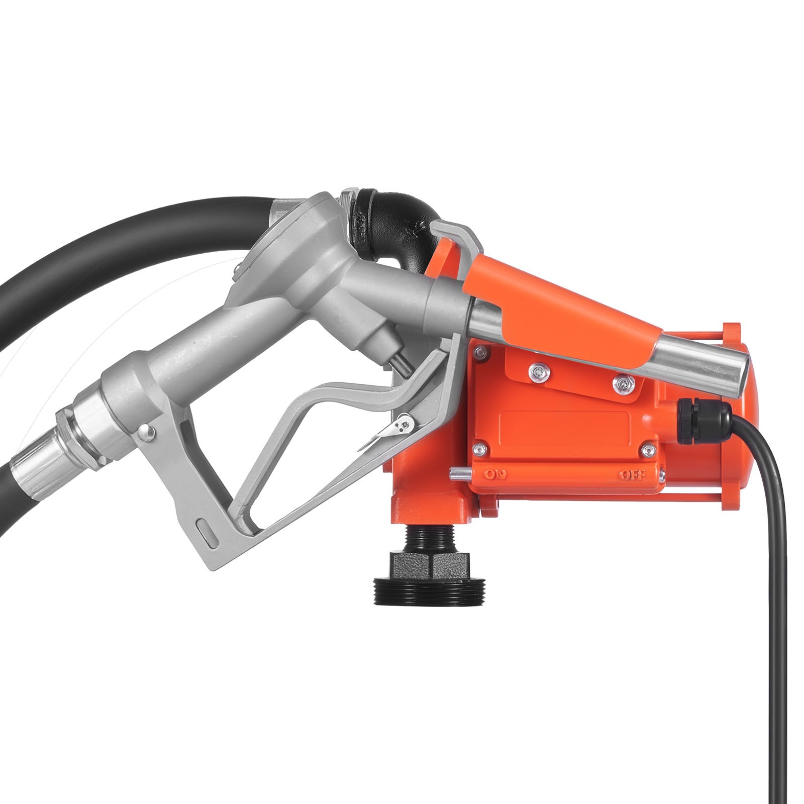 Uimoso 12V DC Fuel Transfer Pump, 15 GPM Diesel and Gasoline Pump with Nozzle