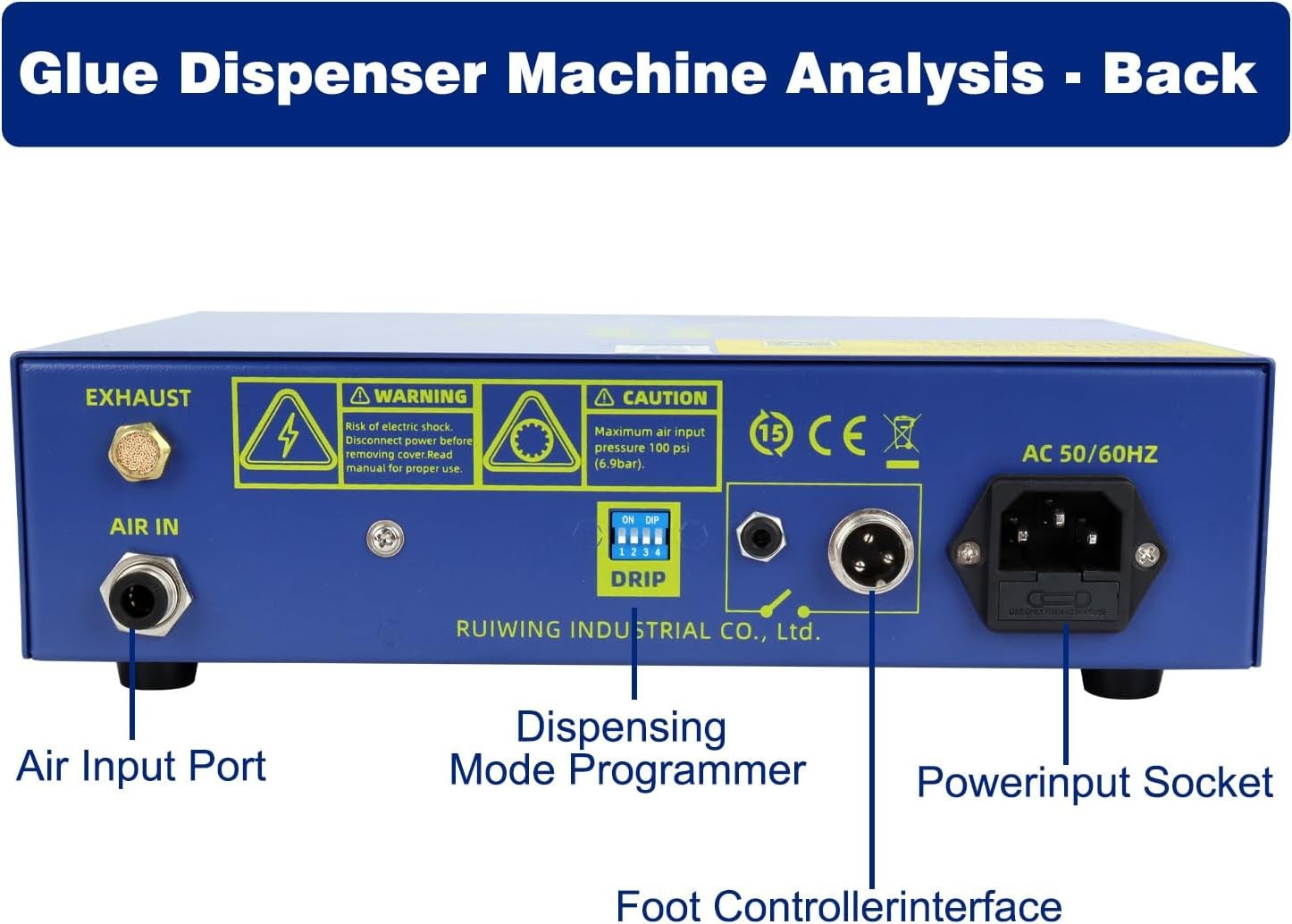 982A Auto Glue Dispenser AC 110V Automatic/Semi-Automatic Solder Paste Liquid
