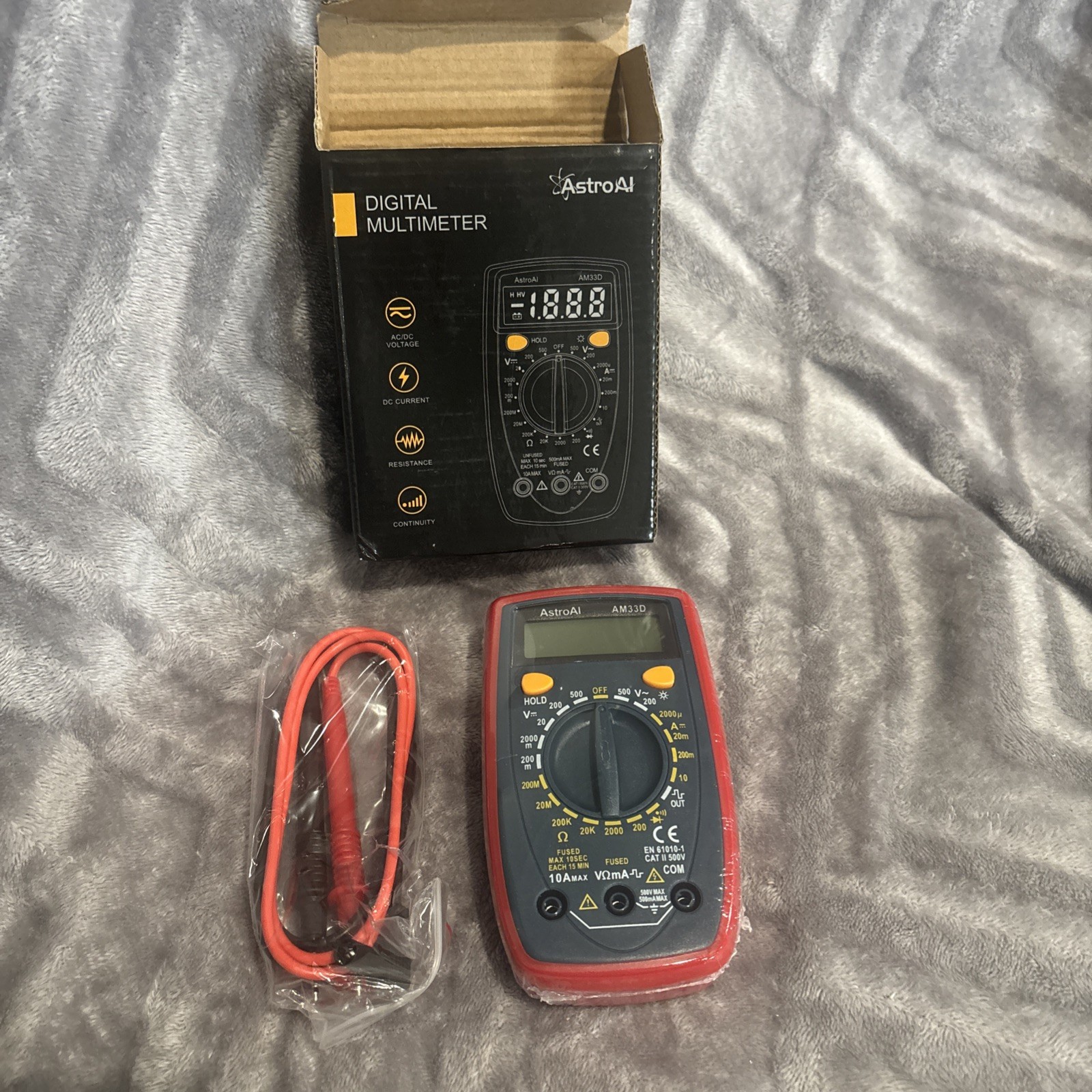 AstroAI Digital Multimeter Battery Voltage Tester