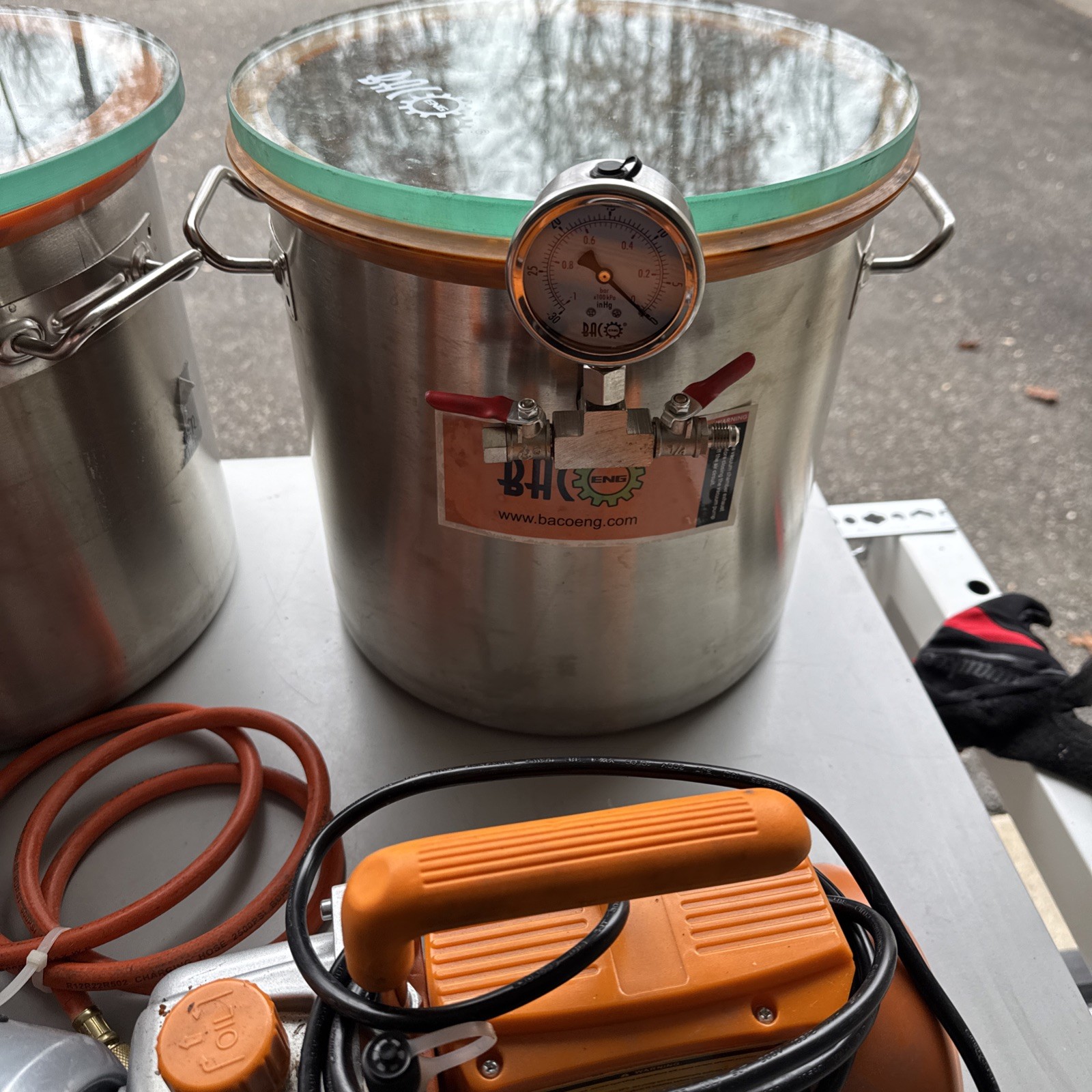 QTY 3 BACoeng Vacuum Pump Pots Hose READ! BAC OPEN TO DIVIDING LOT IF WANTED