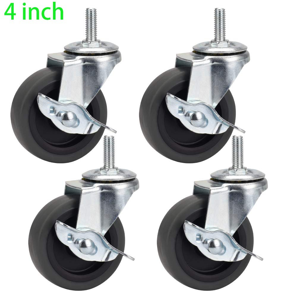 Stem Casters with Imperial 3/8-16X25Mm Stem Thread Heavy Duty and Highly-Elastic