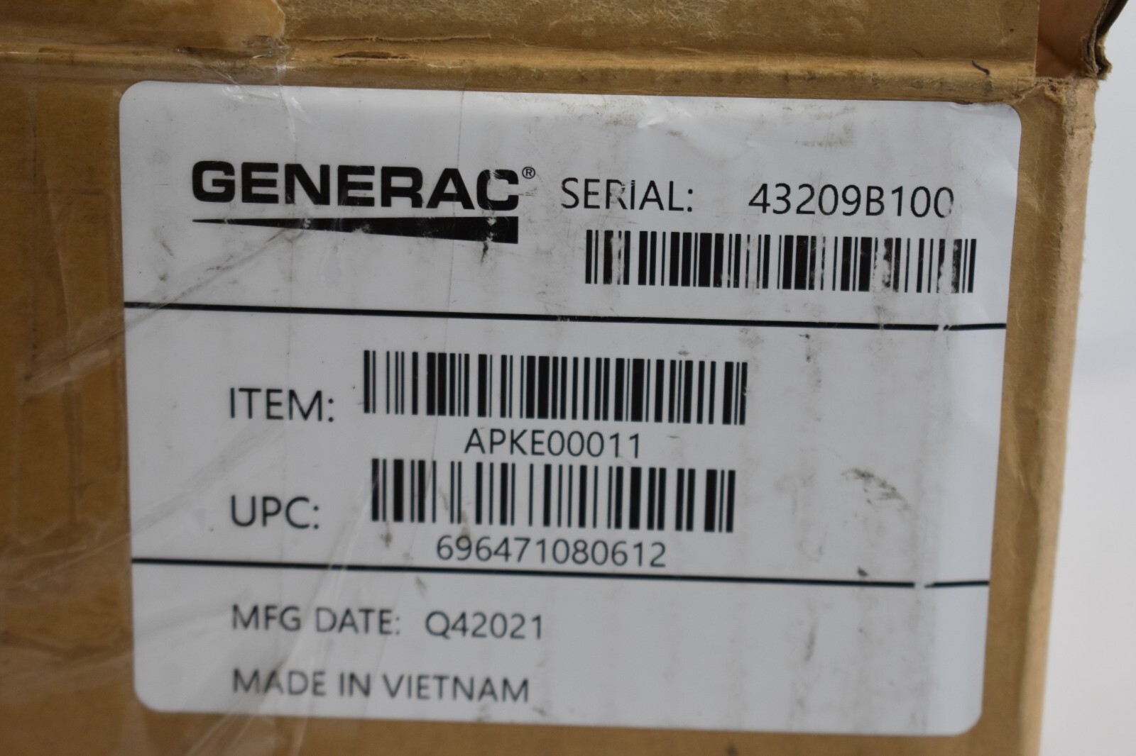 Generac SnapRS RS801 Inline Disconnect Devices APKE00011