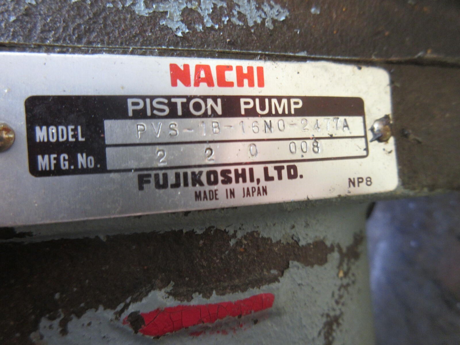 MEIDEN SHA MOTOR PUMP ARB001S LTF70-NR UPV-1A-16N0-1.5-4-2477A PVS-1B-16N0-2477A