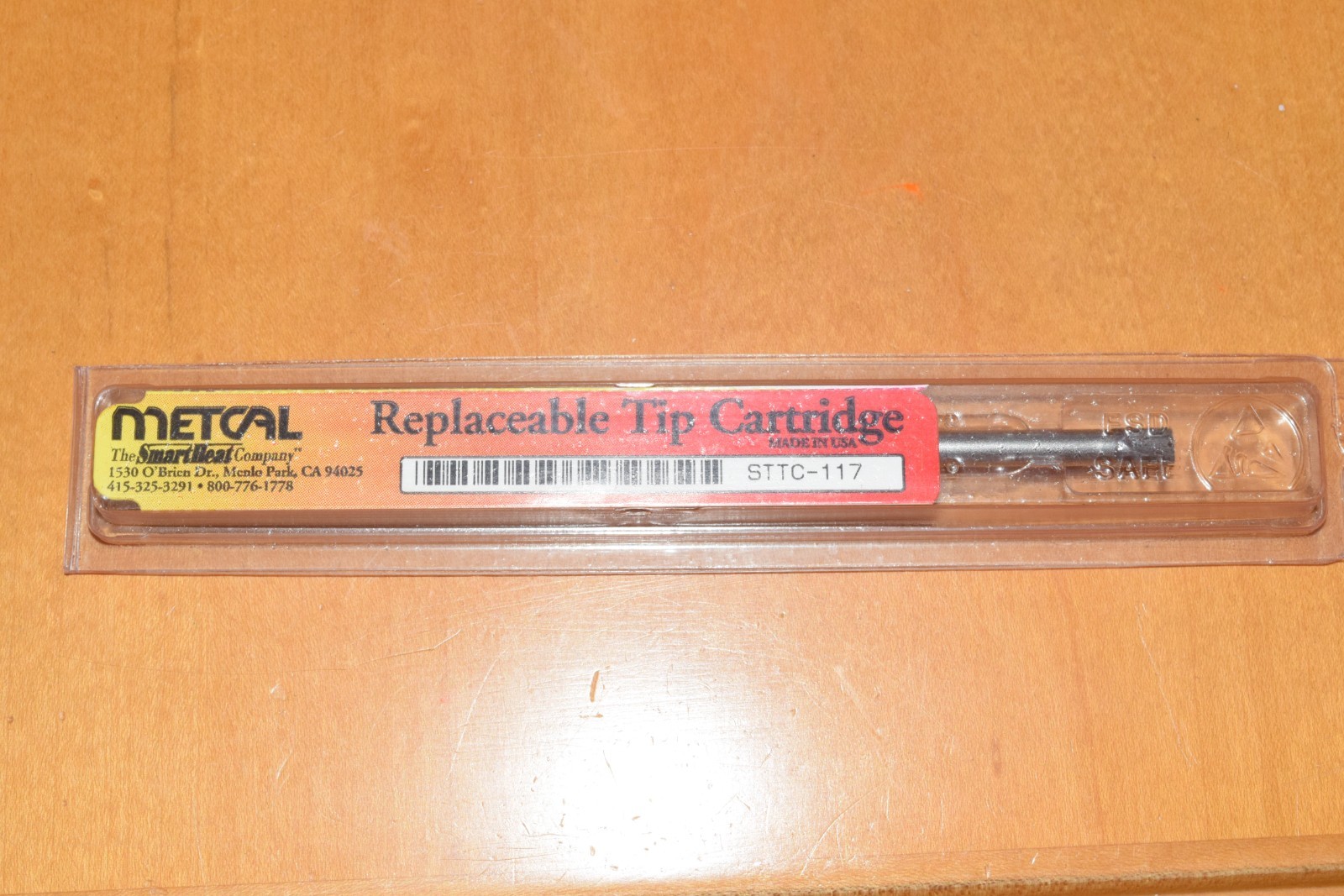 Metcal STTC-117 5.0mm wide x 7.6 mm long Chisel Solder Tip Cartridge 775°F 390˚C
