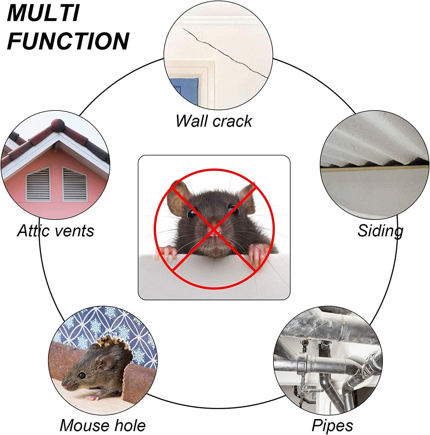 Steel Wool for Mice Control – |15FT (150G)| – Steel Wool 0000 Fill Fabric Fine W