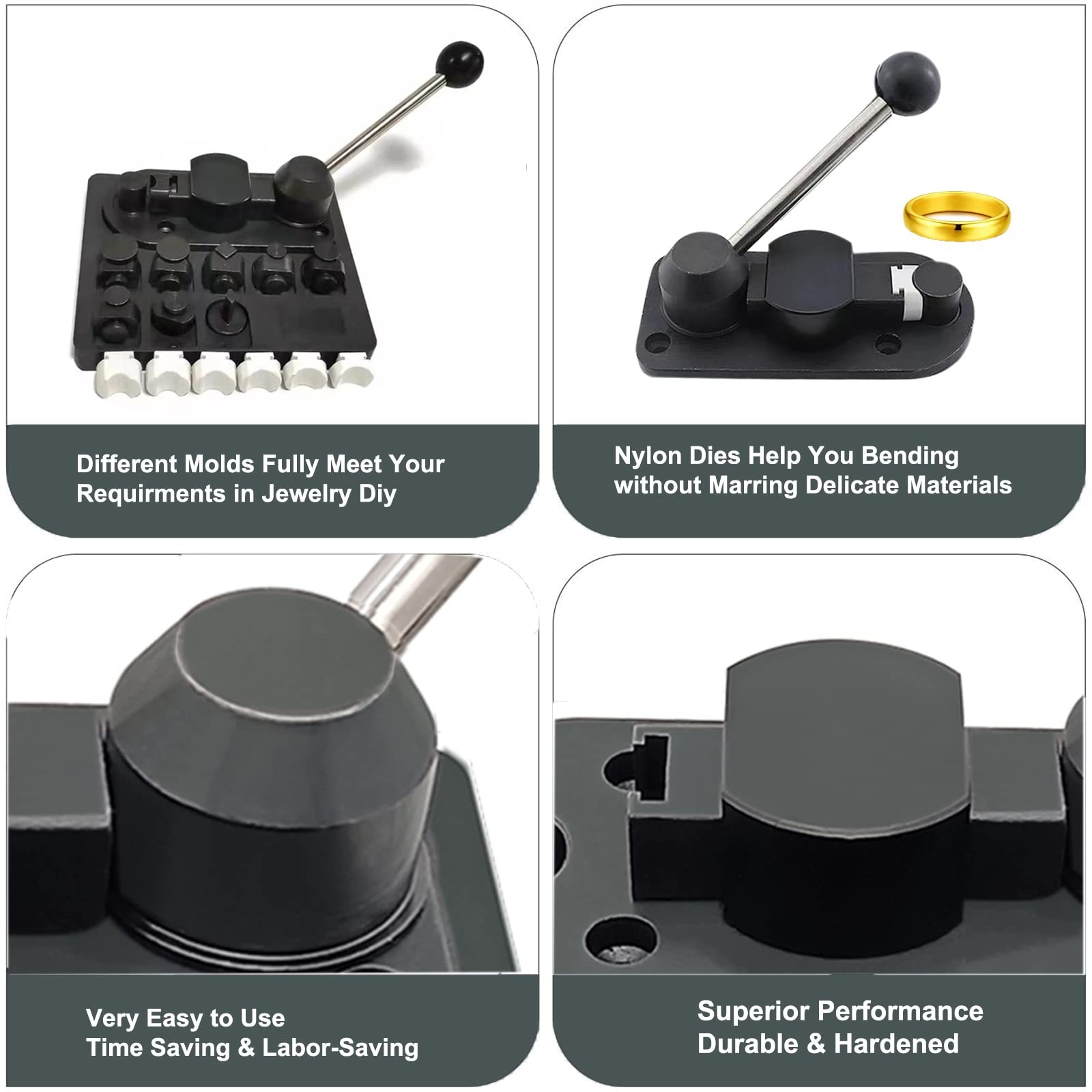 Ring Bender Ring Bending Tool Set Ring Bending Machine With Nylon Dies Ring Bend