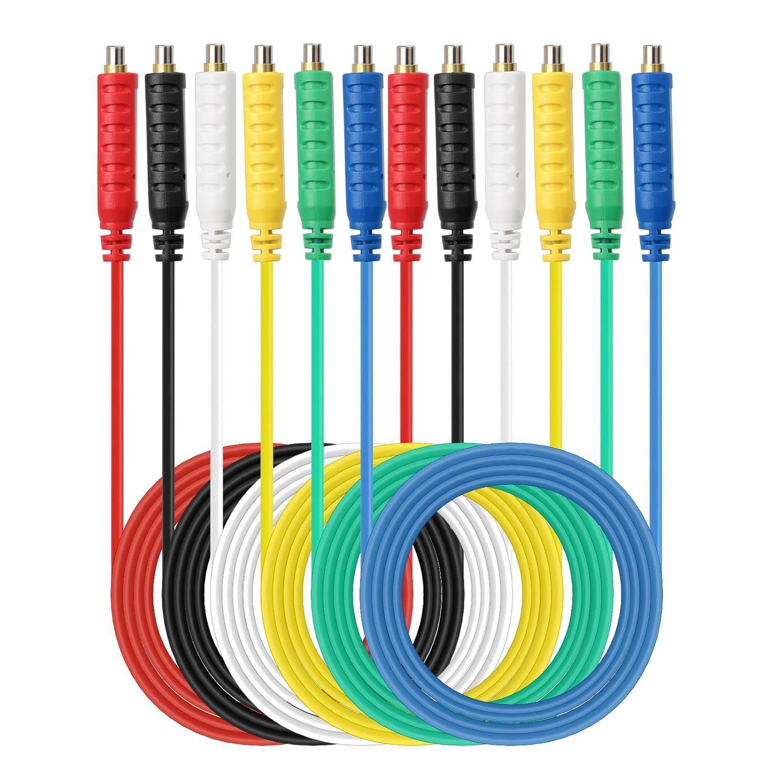 6PCS Magnetic Jumper Wires Silicone Flexible Test Leads 20AWG 30VAC 5A – US