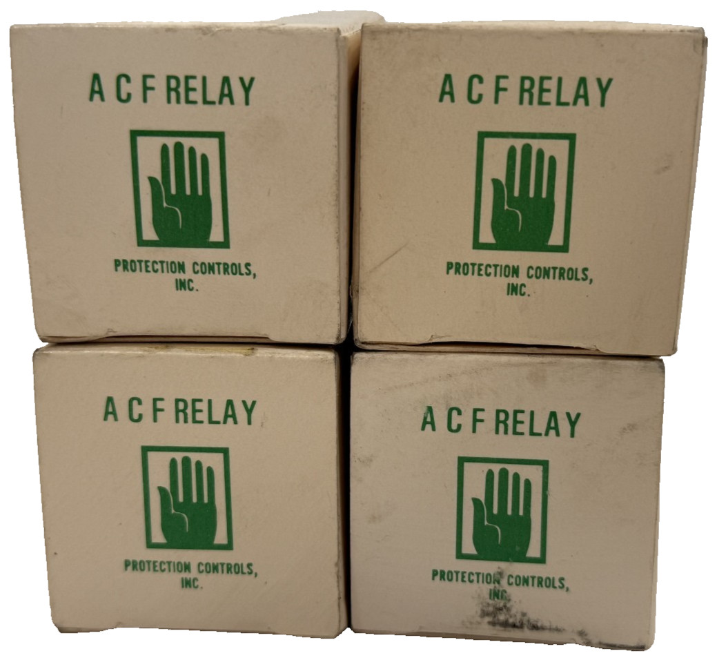 LOT OF 4 NEW PROTECTION CONTROLS ACF-RELAY POWER RELAY ACFRELAY