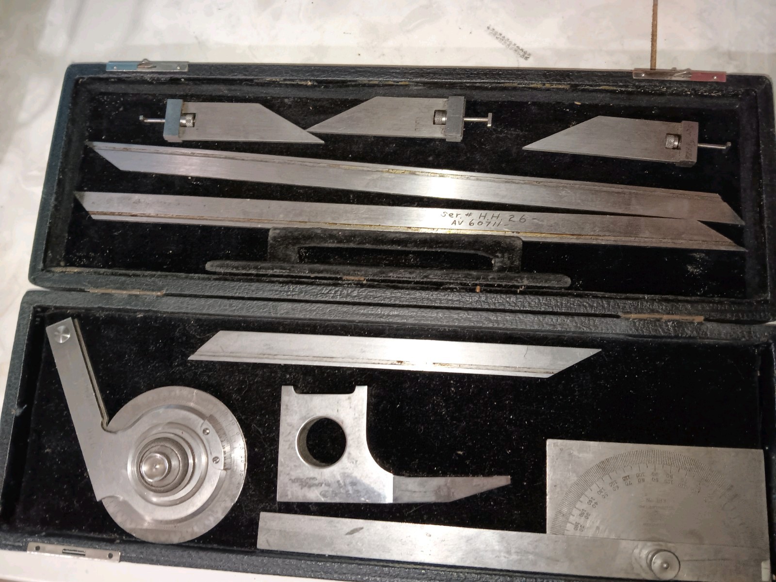 Starrett 359& 183 Universal Bevel Vernier Protractor and extras ESTATE SALE