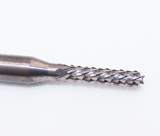 1.95mm (.0728″) CARBIDE DIAMOND CUT ROUTER BURR DOWNCUT KYOCERA 2121-0748.328F1