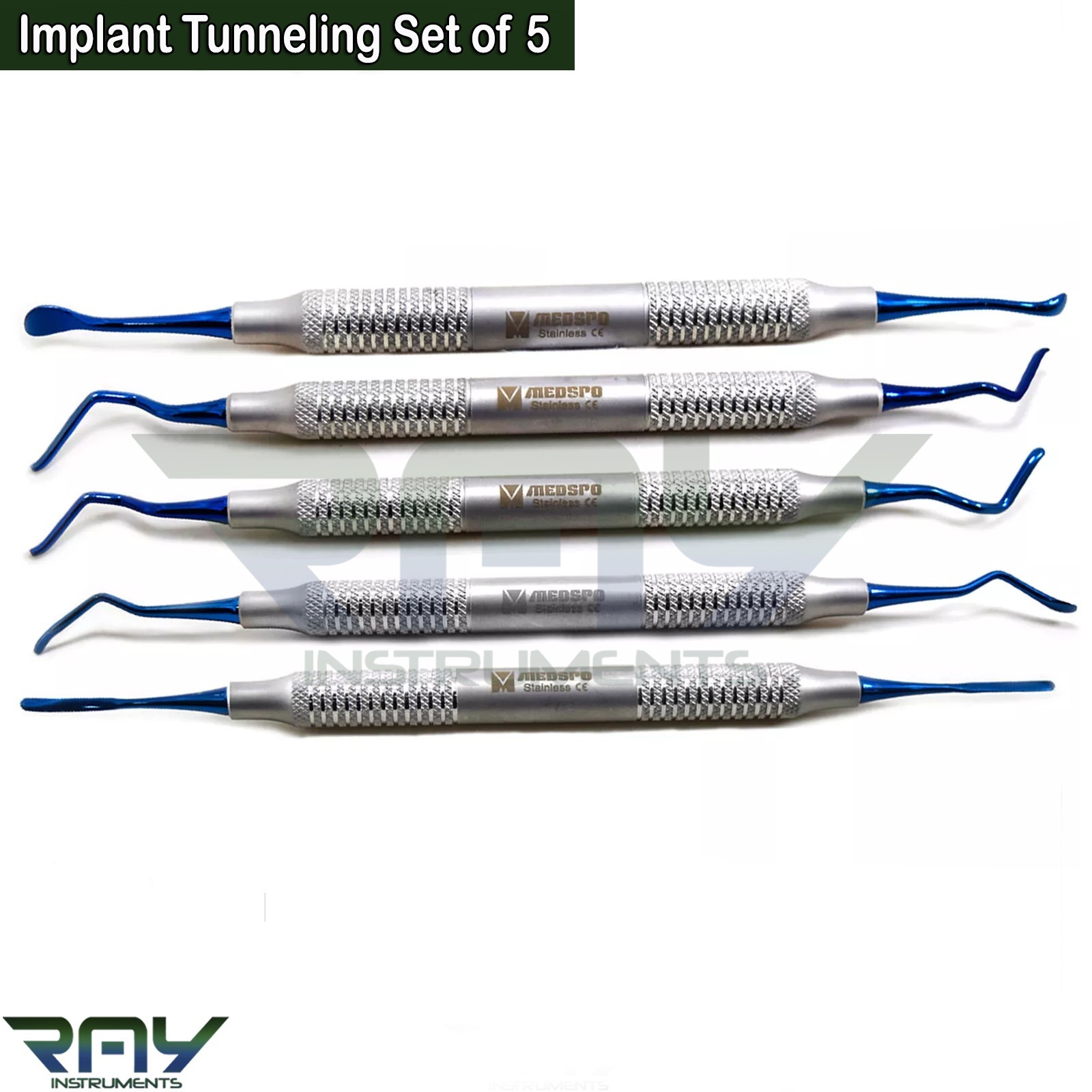 25 Set Dental Vista Tunneling Procedure Sinus Lift Implant Surgery Instruments