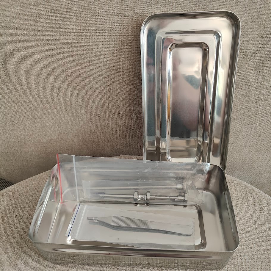 5.5mm HRT Trocar set | Canula, Beveled Obturator, Rounded Obturator & Tweezers