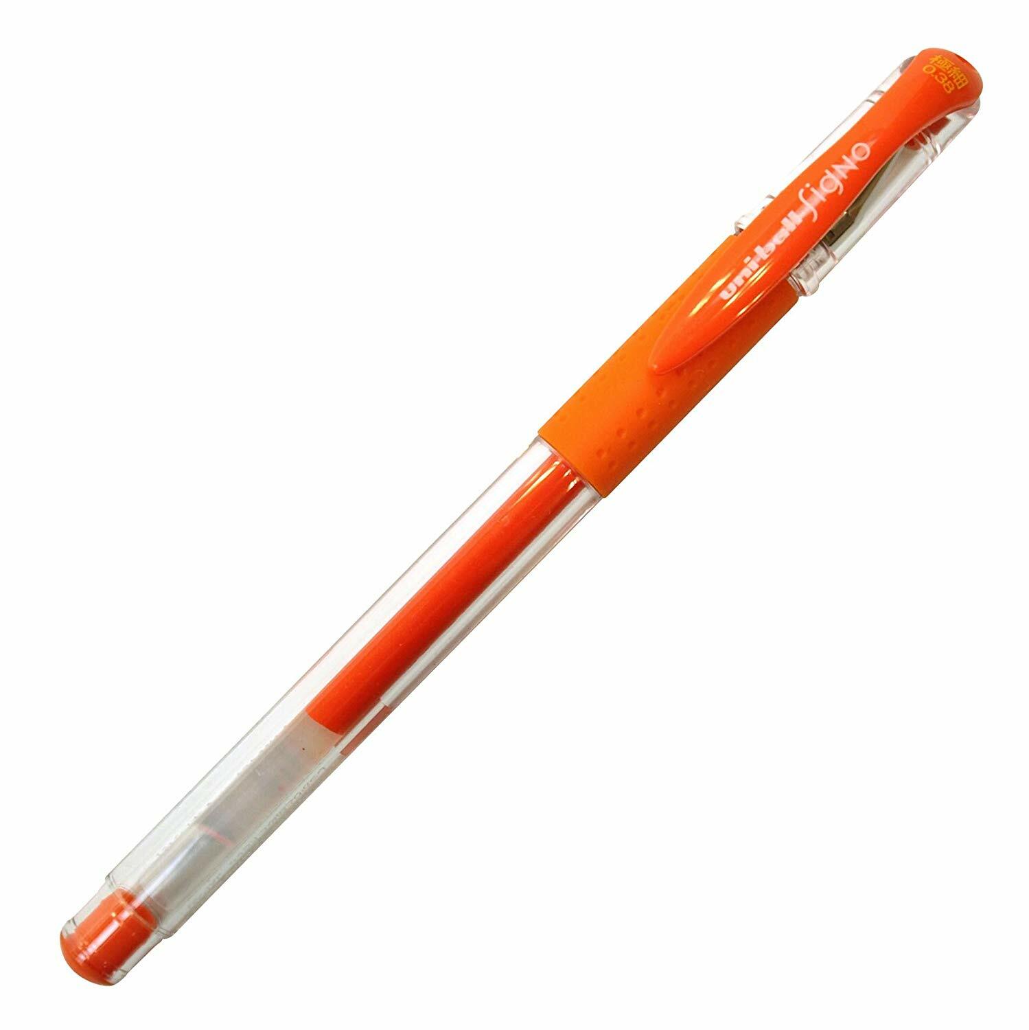 Uniball Gel Stick Pen Signo Dx Mandarin Orange 0.38mm Gel Pen New 2034183