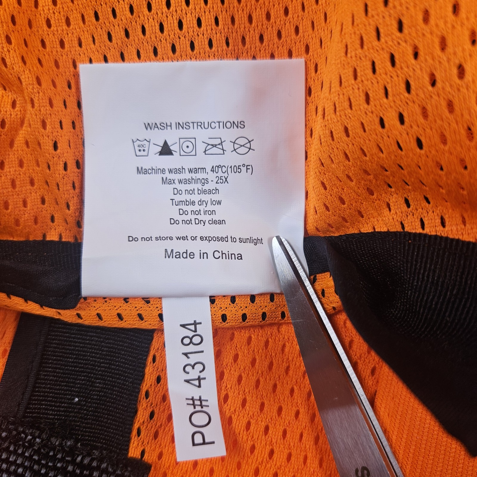 Lot 3 ORR Safety ANSI Class 2 Type R Hi Vis Orange Mesh Safety Vest Big & Tall