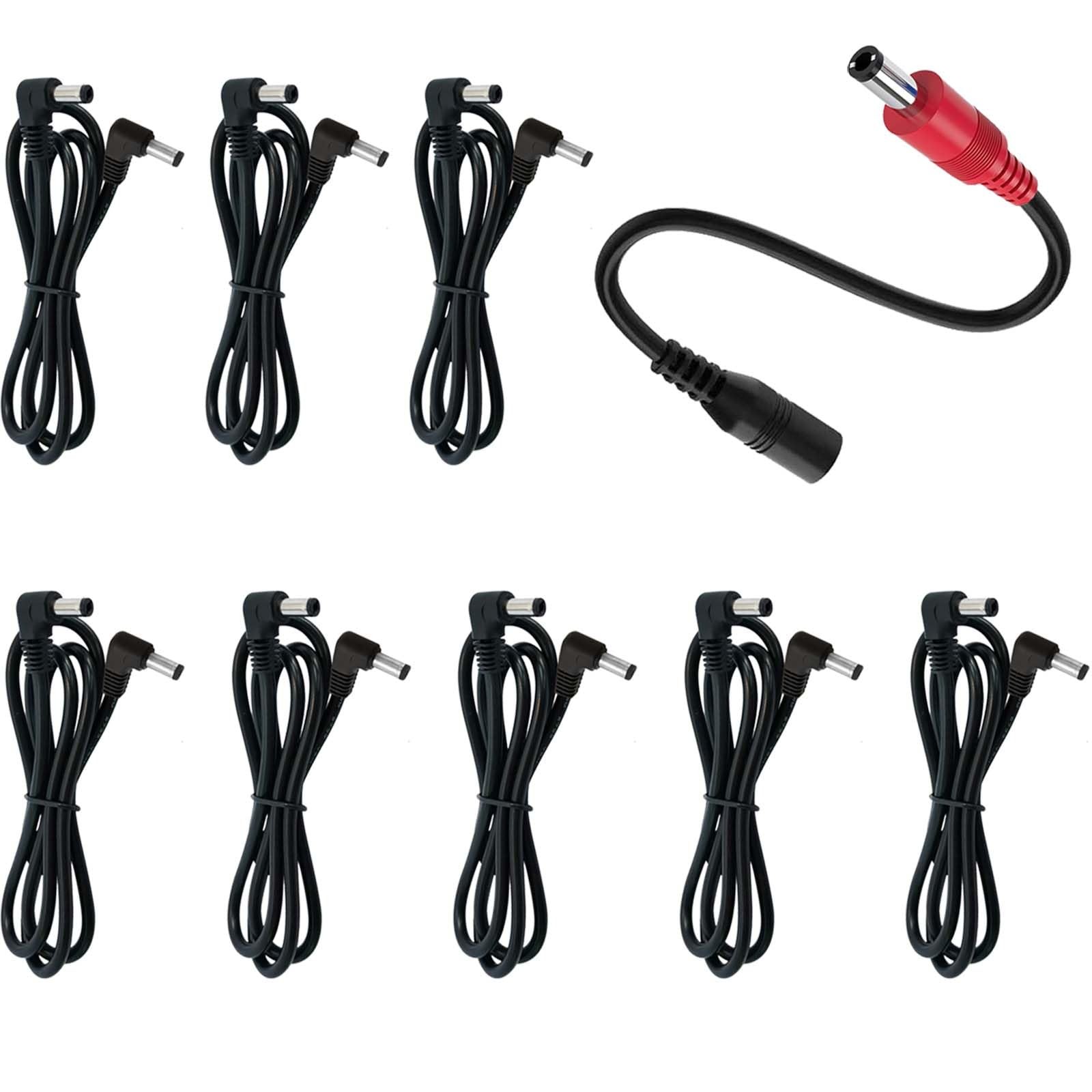 AYCRIT Guitar Pedal Power Cable Right Angle 12Inch 30CM, 5.5 x 2.1mm Power Le…