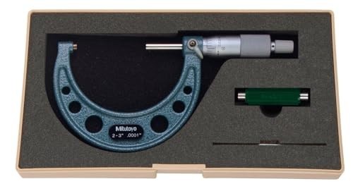Mitutoyo Outside Micrometer 2-3 in Ratchet Stop 0.0001 in Accuracy