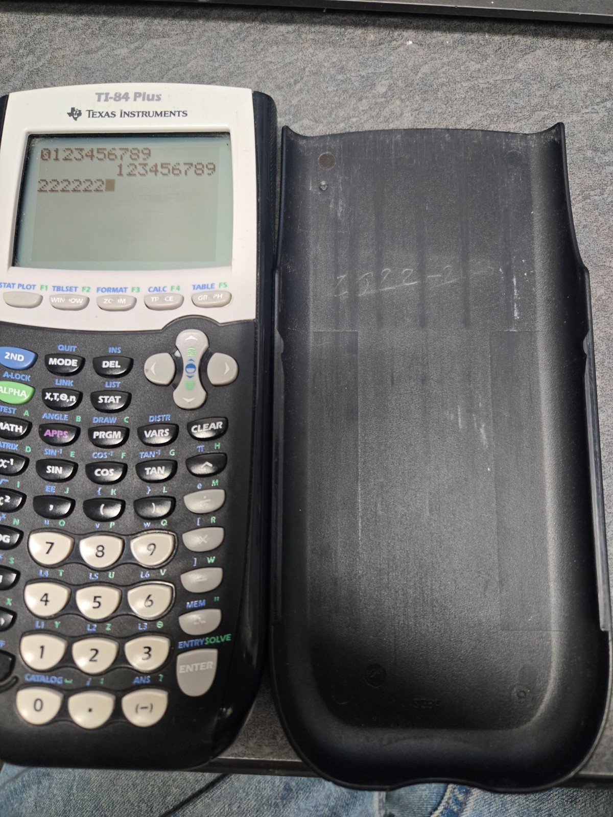 ​Texas Instruments TI-84 Plus Graphing Calculator Black Tested Working Cover