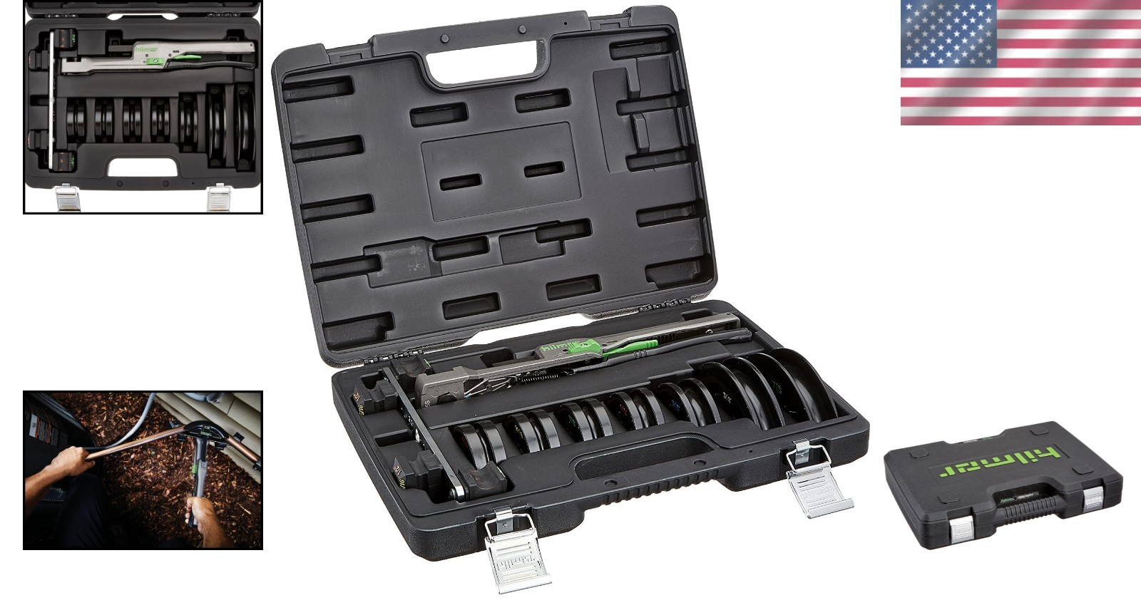 Tube Bender Kit Compact for Copper Steel Aluminum Brass HVAC Tools